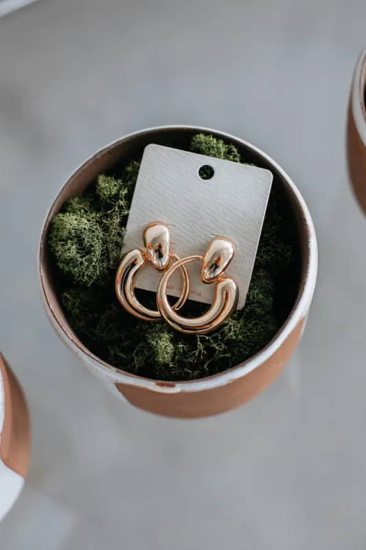 Lilo Earrings - Gold sold by Wild Oak Boutique