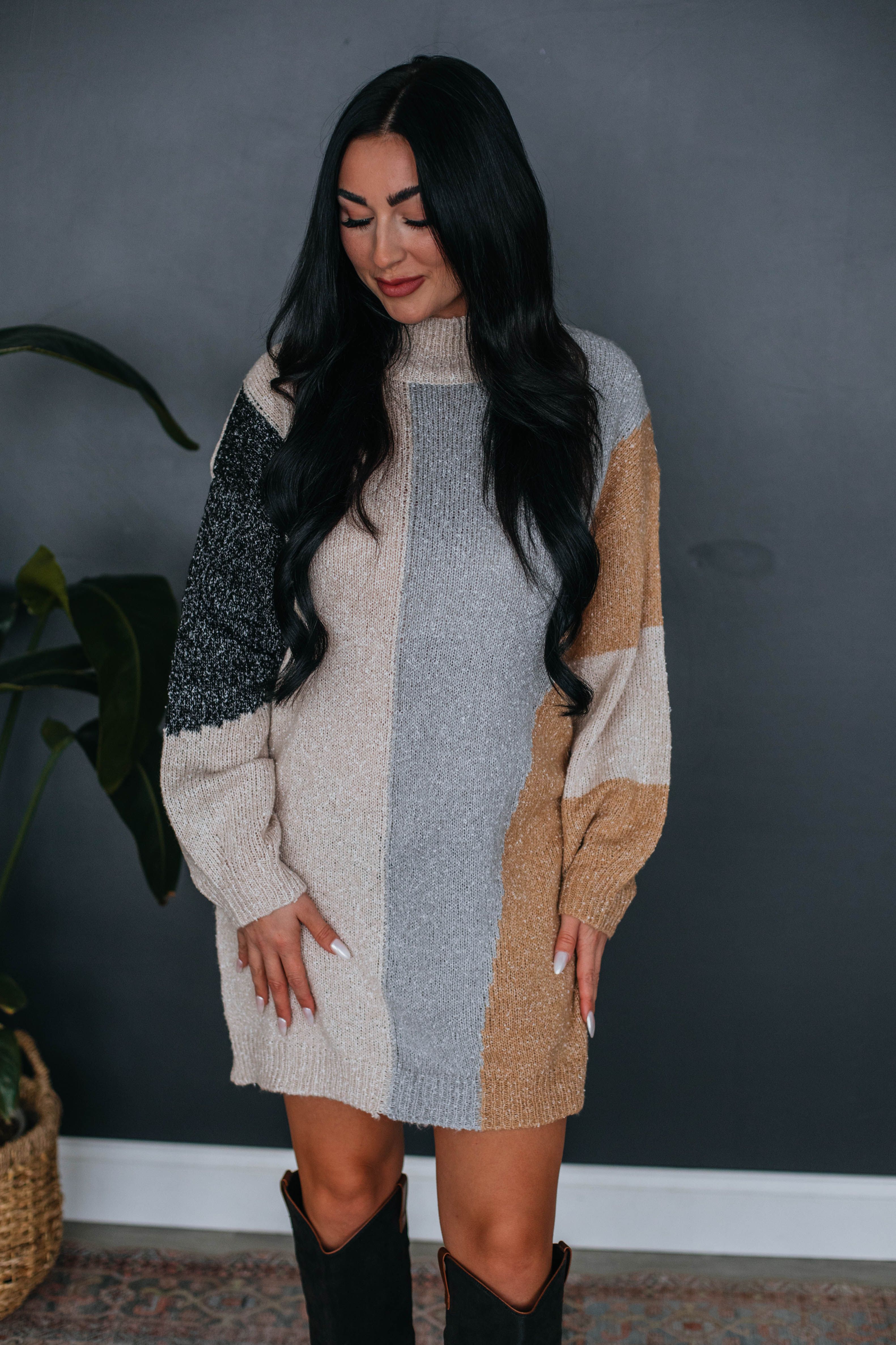 Calia Colorblock Sweater Dress sold by Wild Oak Boutique product image thumbnail 2