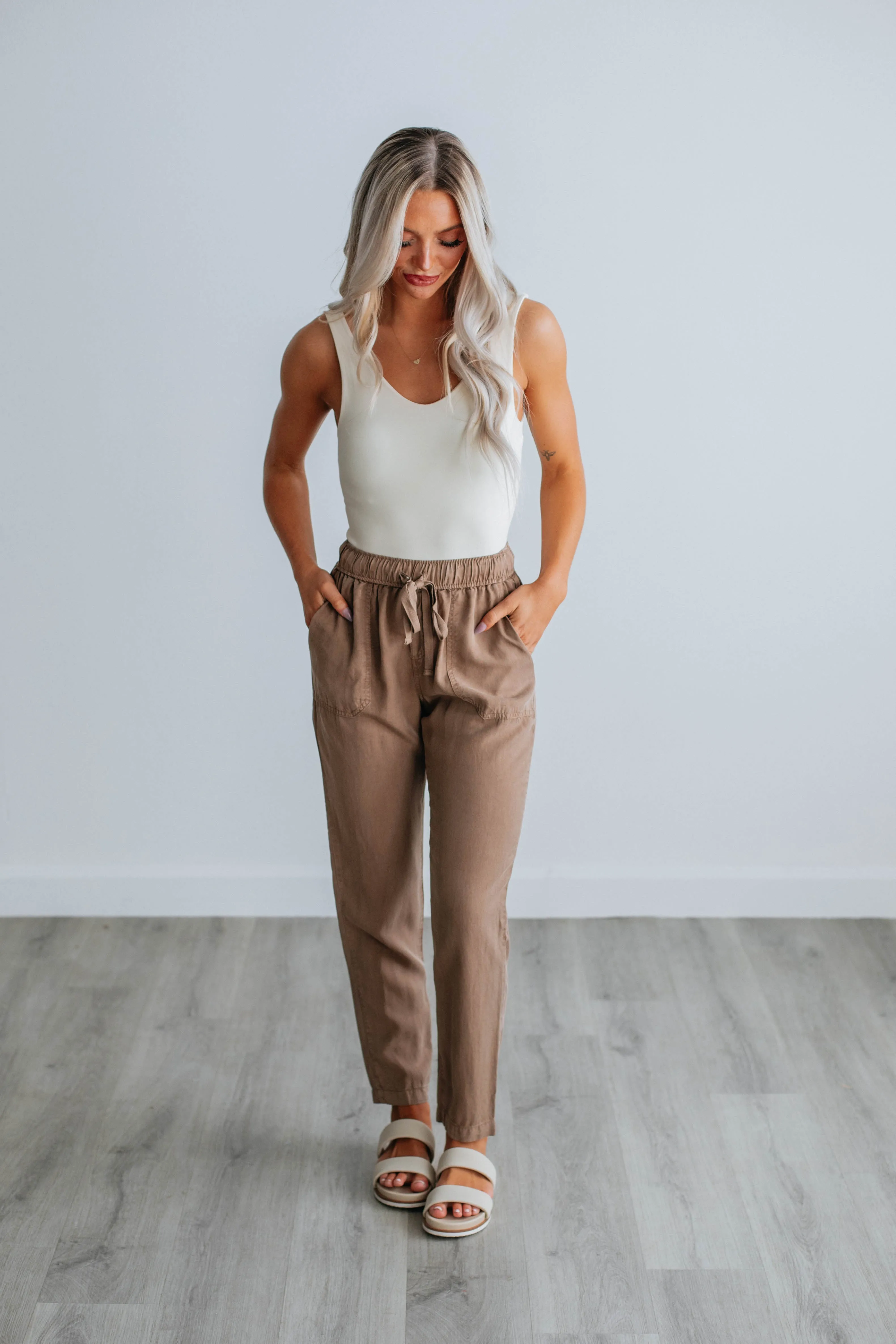 Mariah Casual Pants - Toast sold by Wild Oak Boutique product image thumbnail 4