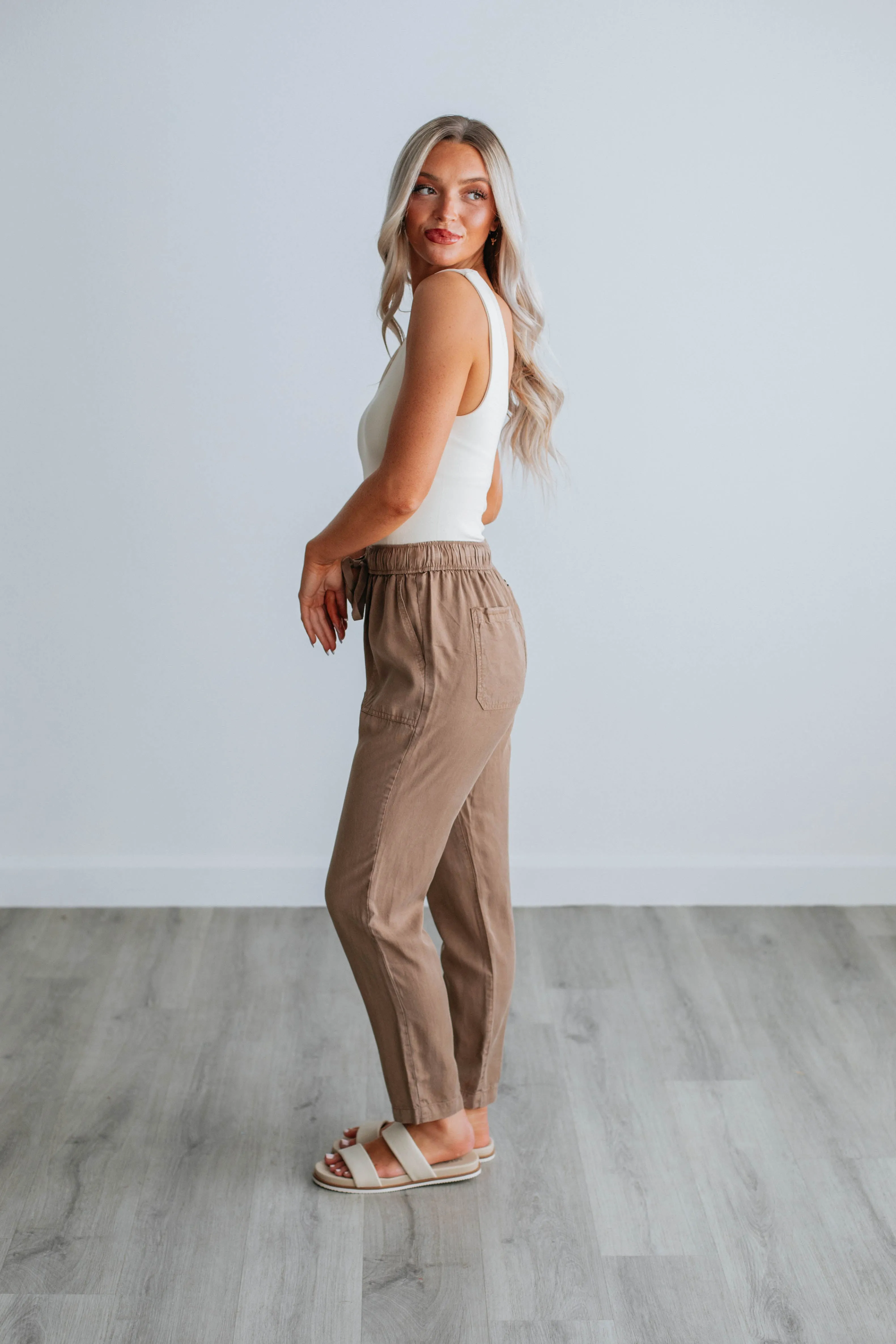 Mariah Casual Pants - Toast sold by Wild Oak Boutique product image thumbnail 2