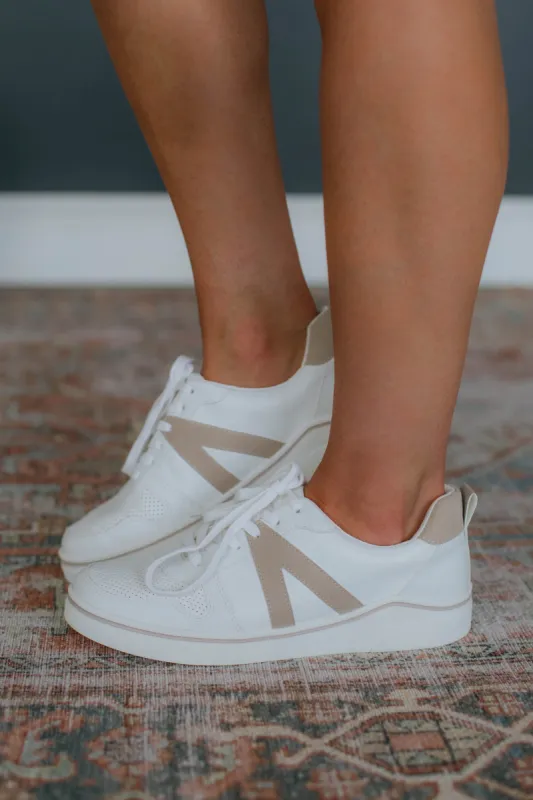 Good For The Sole Sneakers - Taupe made by MIA