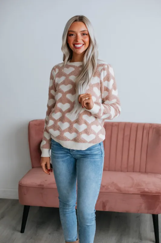 All Love Sweater - Sand sold by Wild Oak Boutique