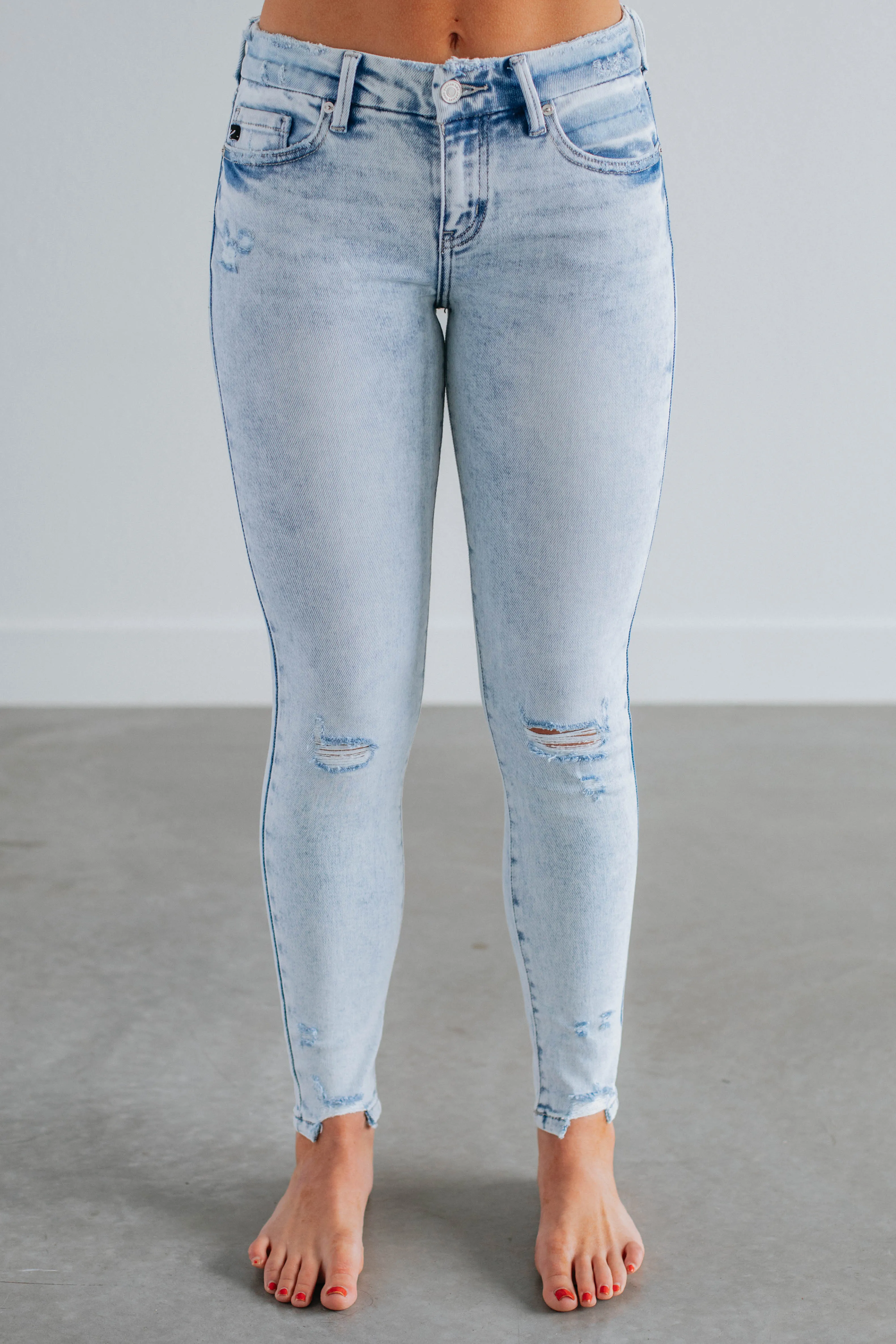 Maela KanCan Jeans - Light Wash sold by Wild Oak Boutique product image thumbnail 3