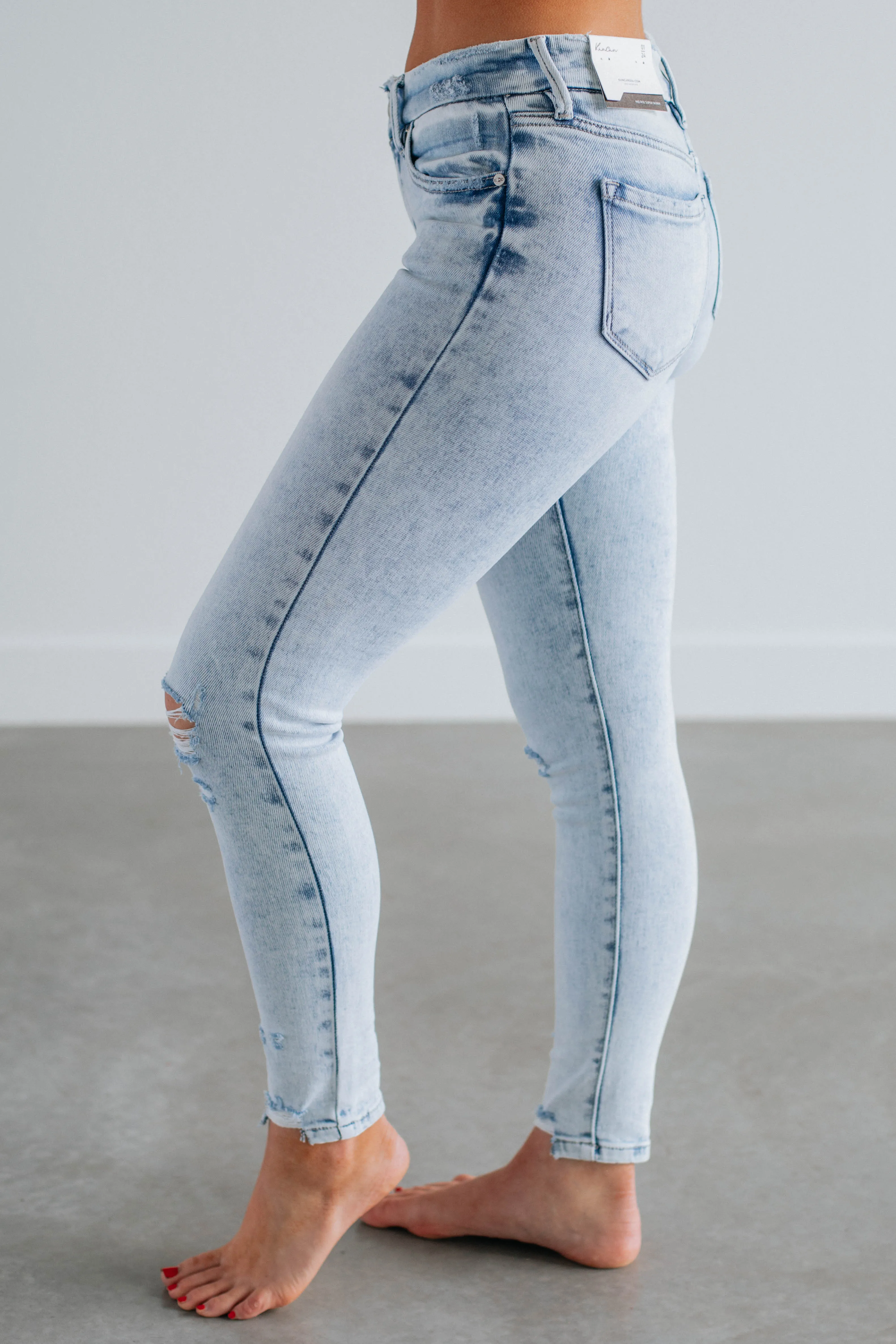 Maela KanCan Jeans - Light Wash sold by Wild Oak Boutique product image thumbnail 2