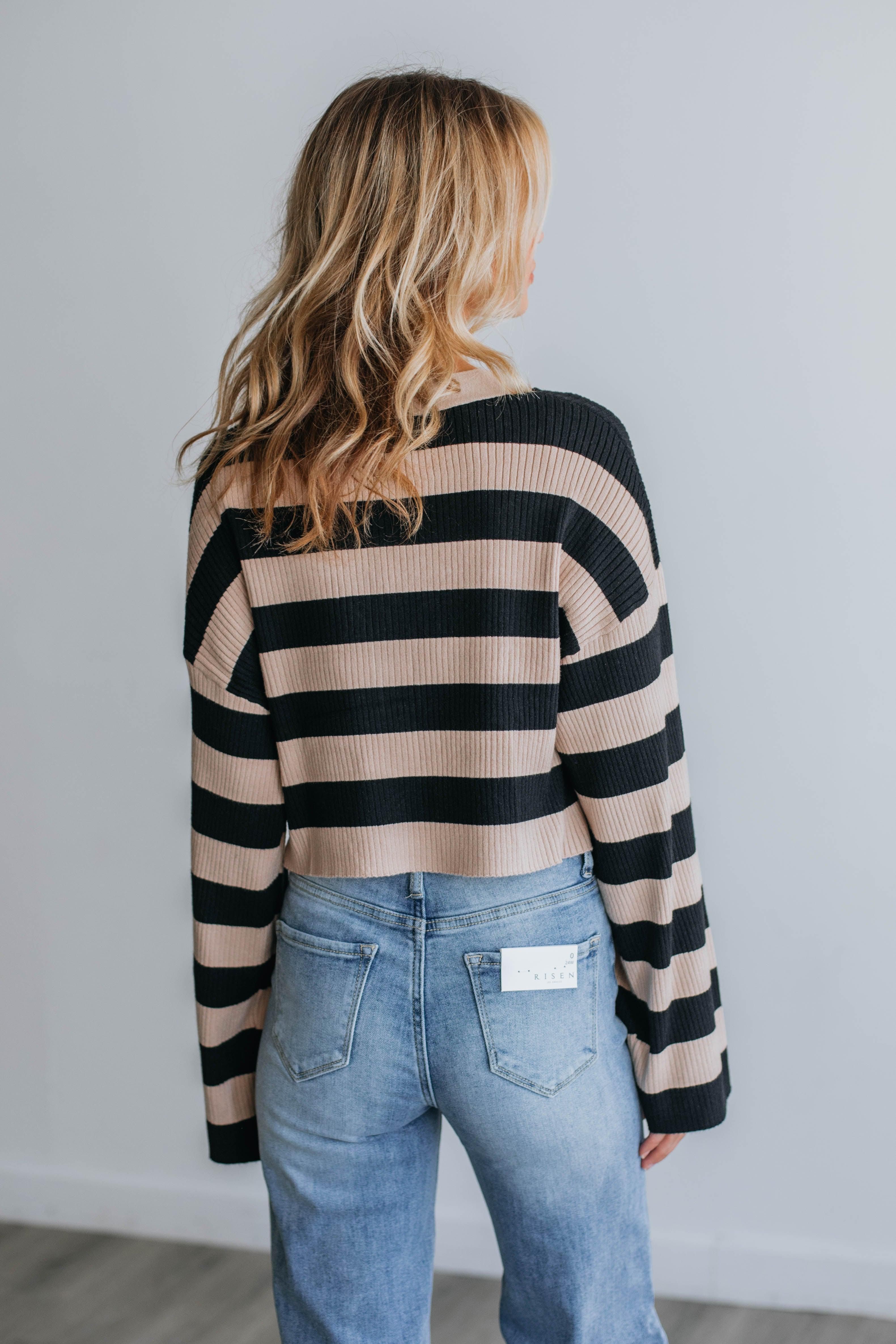 Natalie Striped Cardigan sold by Wild Oak Boutique product image thumbnail 5