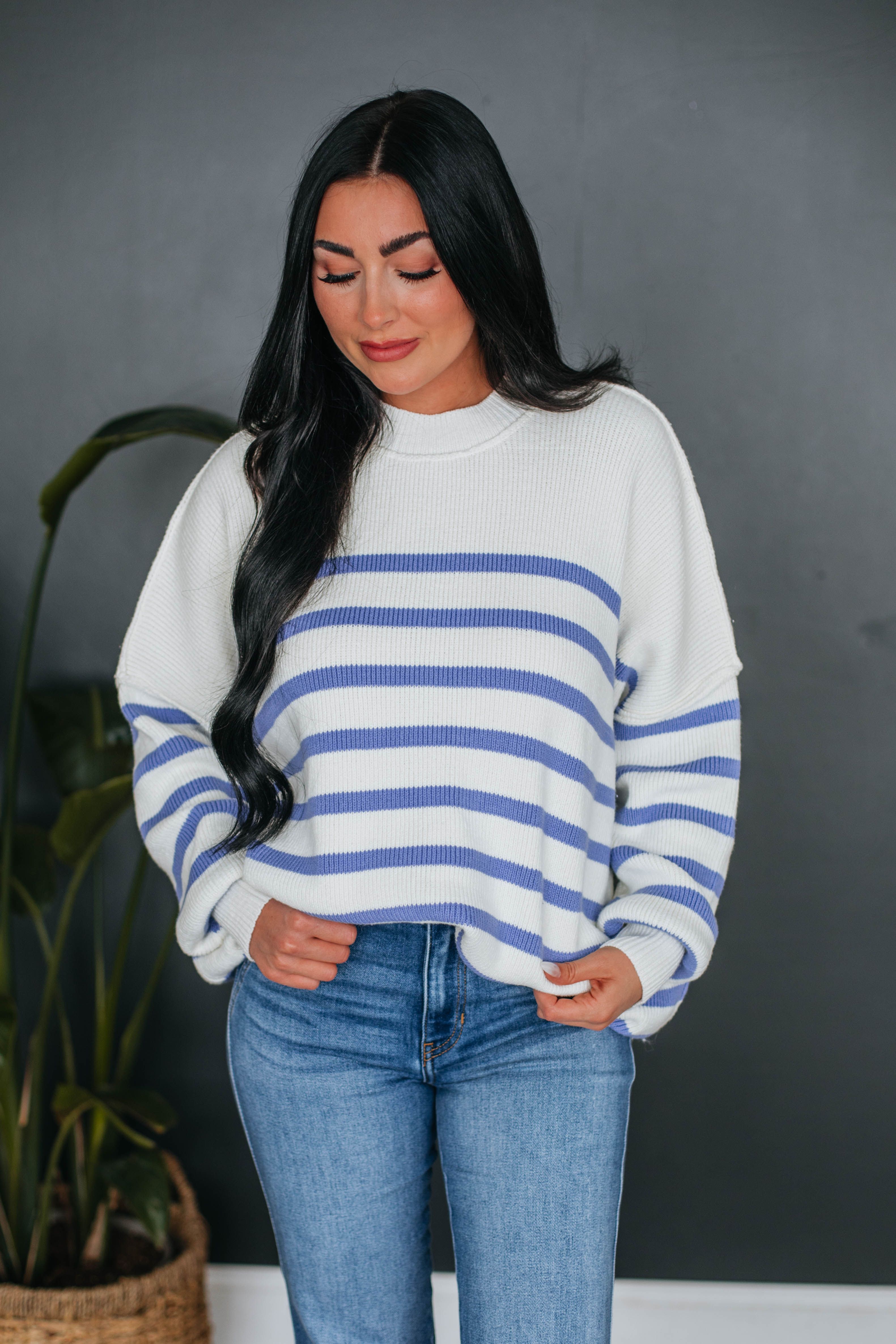 Darcie Striped Sweater sold by Wild Oak Boutique product image thumbnail 5