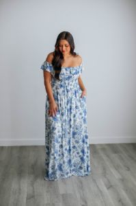 Eliza Maxi Dress sold by Wild Oak Boutique