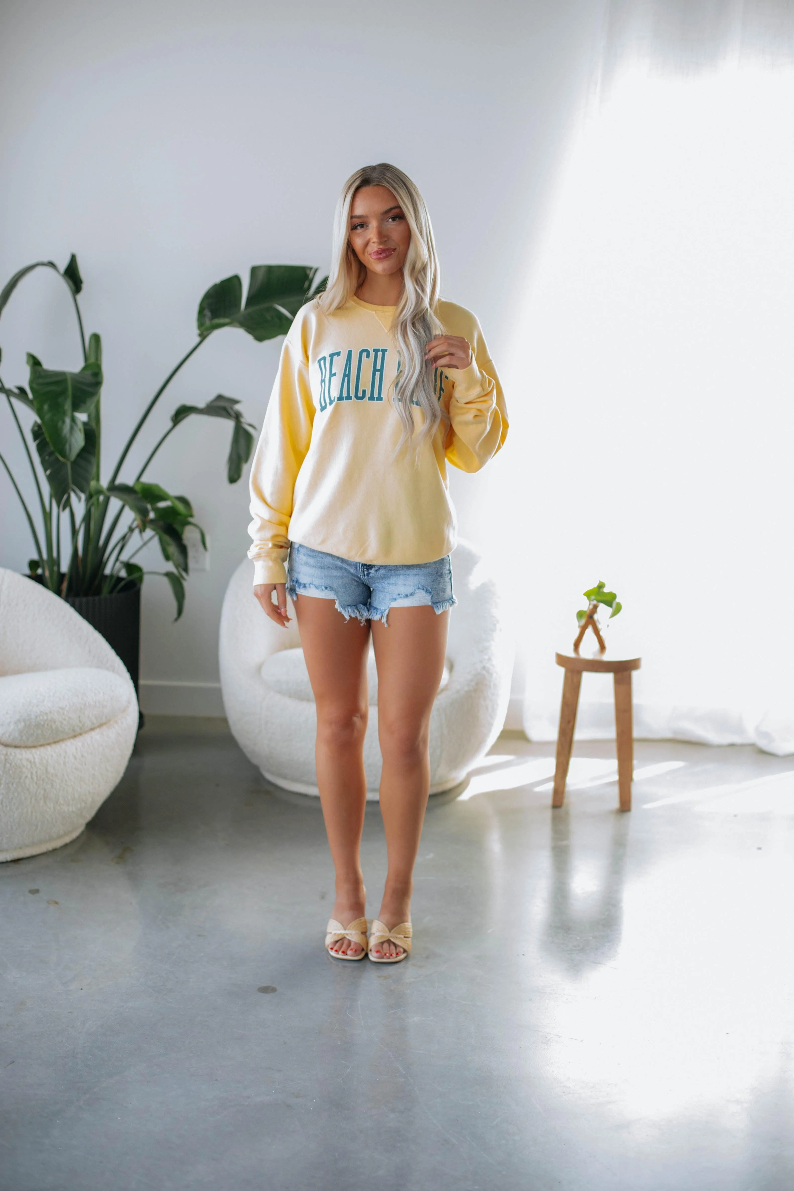 Beach Babe Graphic Crewneck sold by Wild Oak Boutique product image thumbnail 2