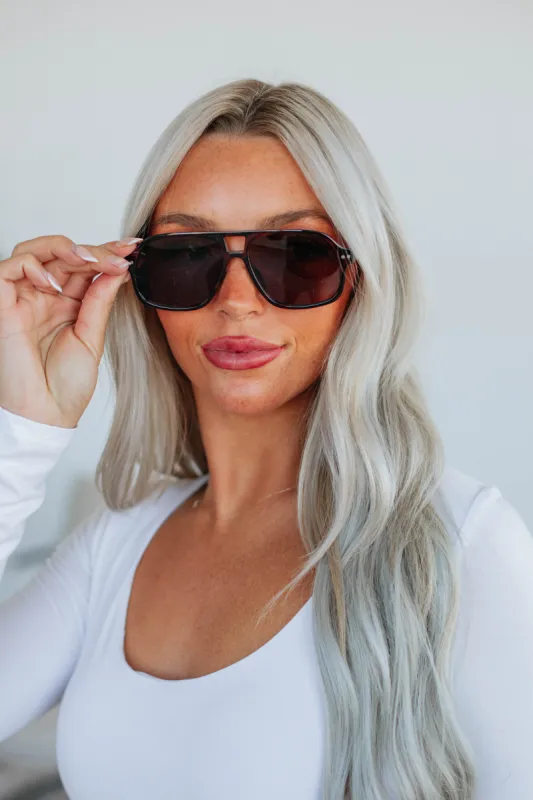 Cause & Reflect Sunglasses - Brown sold by Wild Oak Boutique