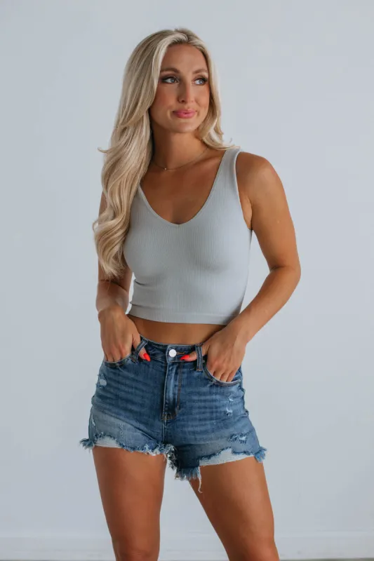 Benson Ribbed Tank - Mist sold by Wild Oak Boutique