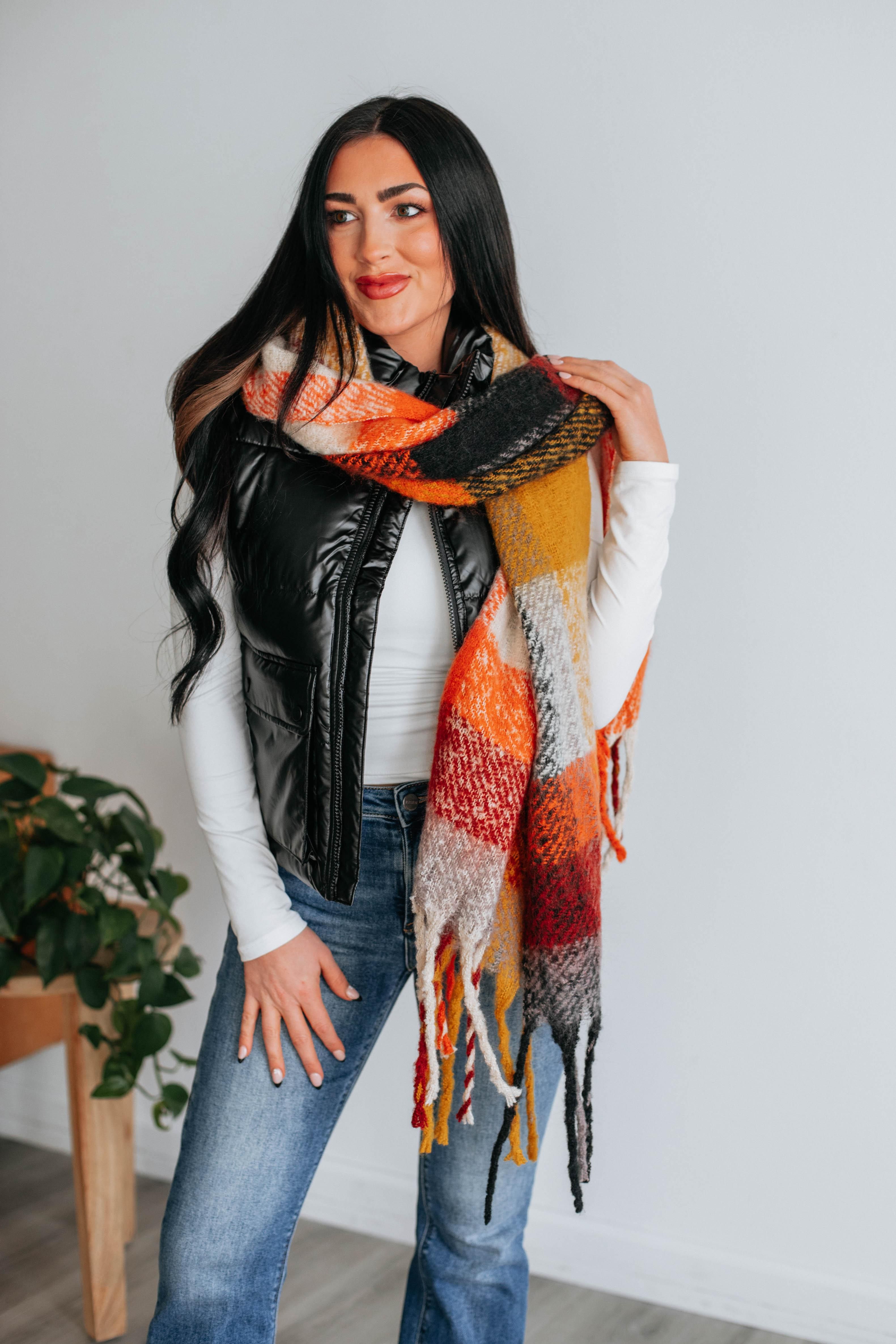 Tasha Colorblock Scarf sold by Wild Oak Boutique product image thumbnail 5