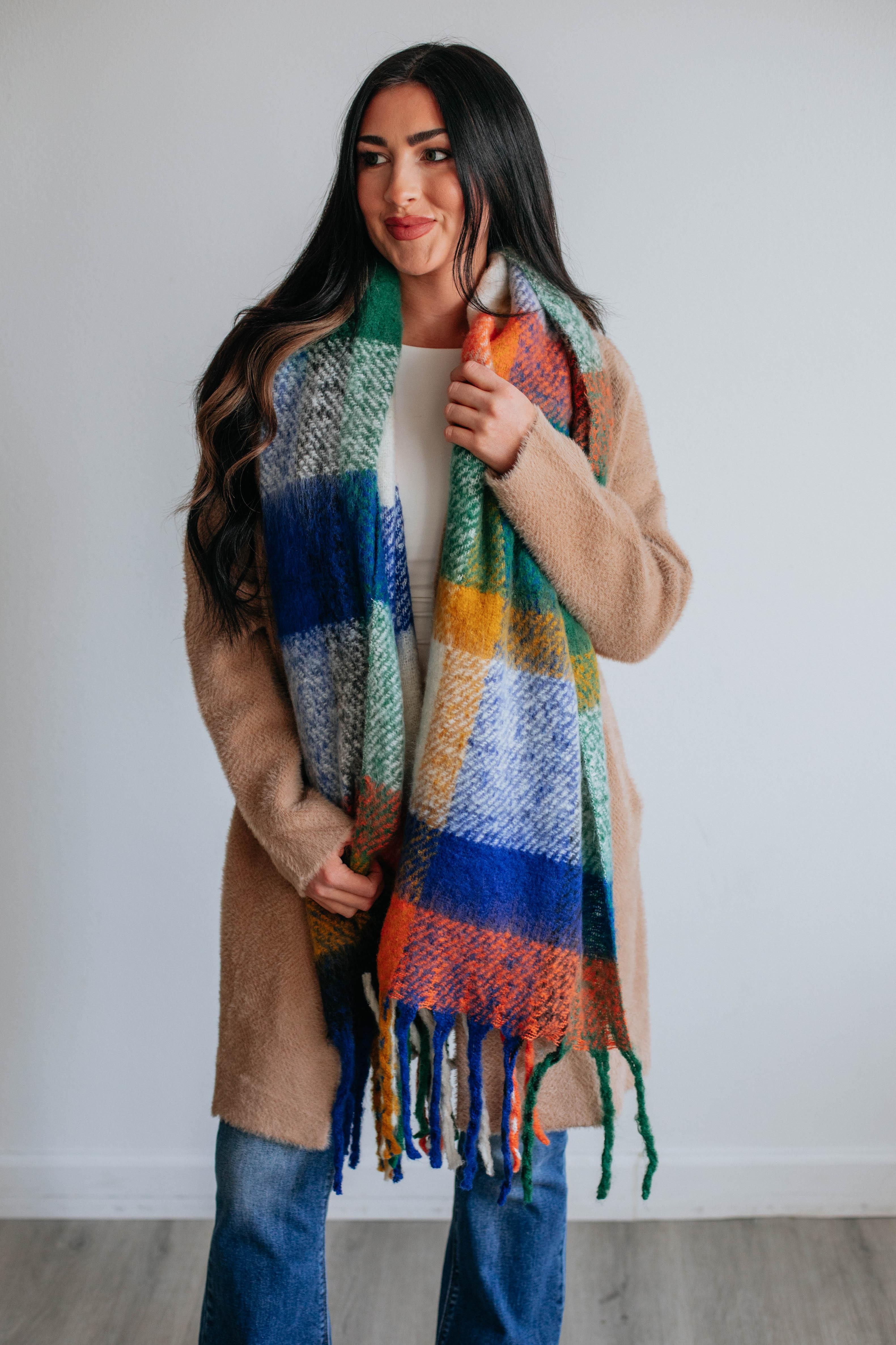 Tasha Colorblock Scarf sold by Wild Oak Boutique product image thumbnail 2