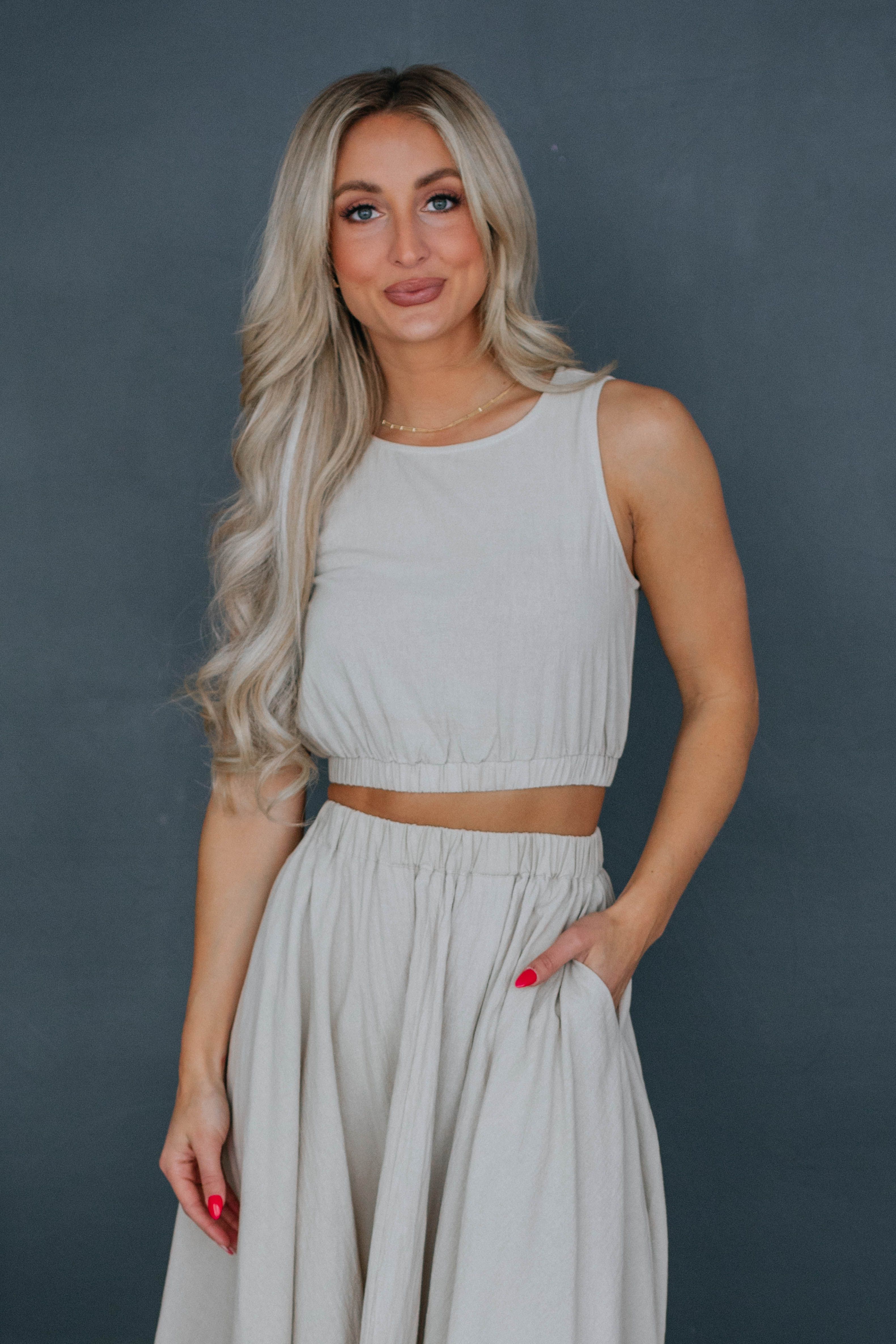 Taisly Textured Tank sold by Wild Oak Boutique product image thumbnail 4