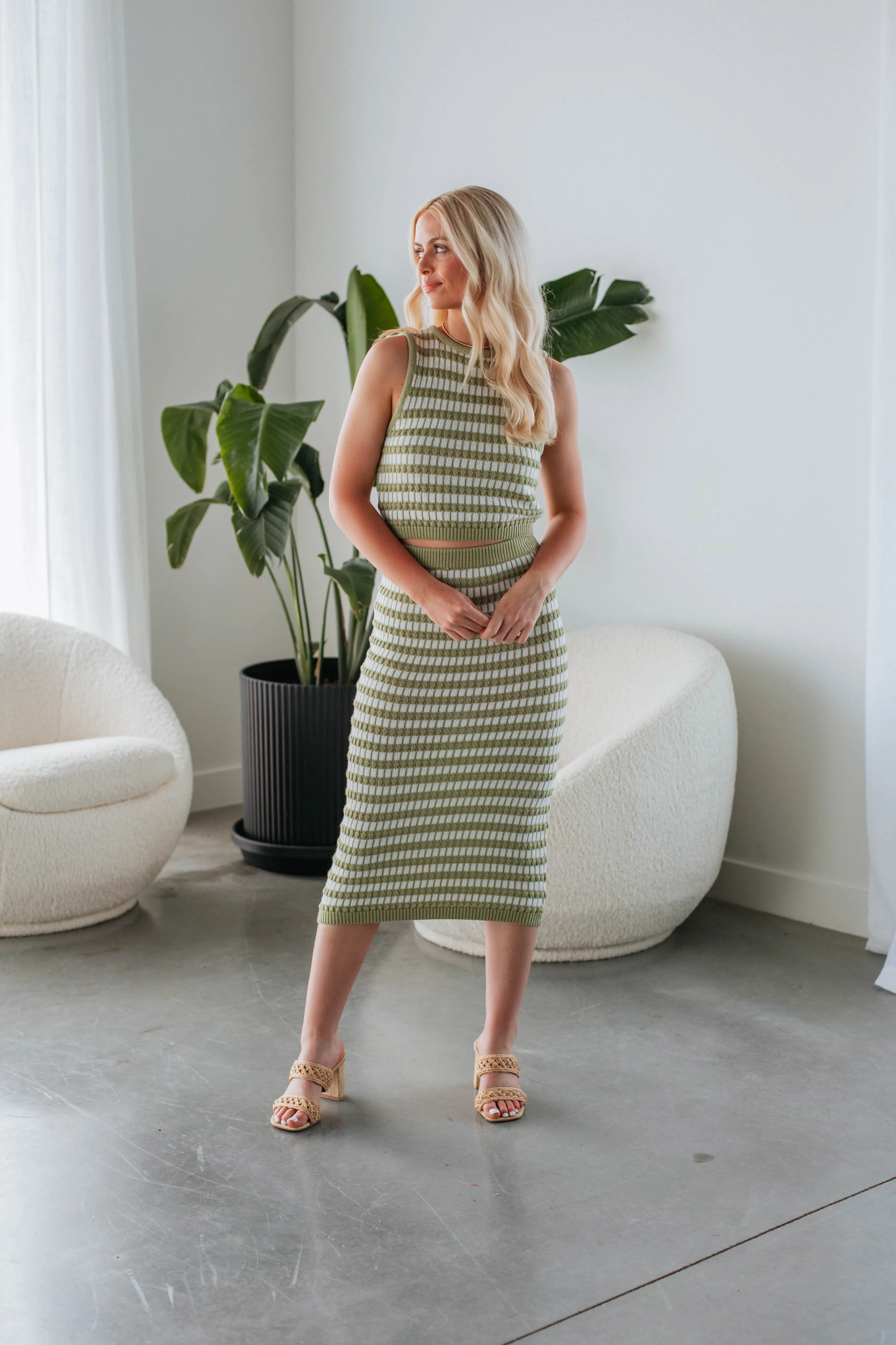 Lexia Knit Midi Skirt sold by Wild Oak Boutique product image thumbnail 4