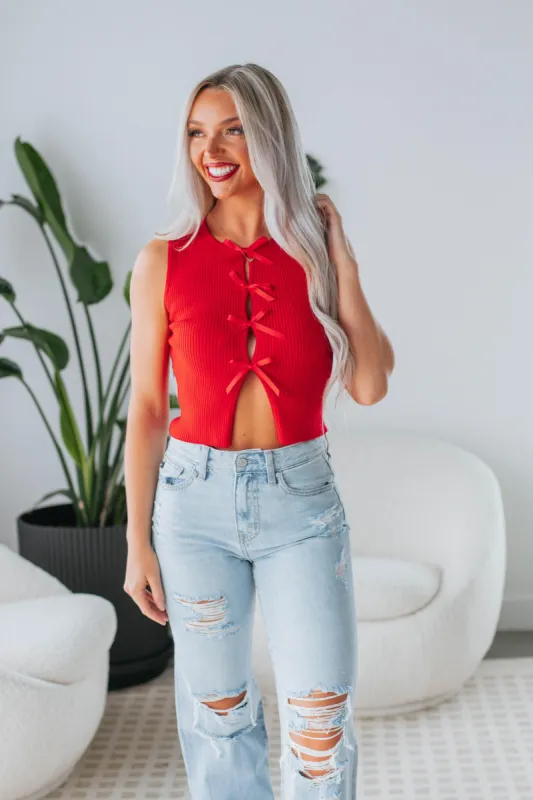 Paislee Knit Tank made by Le Lis