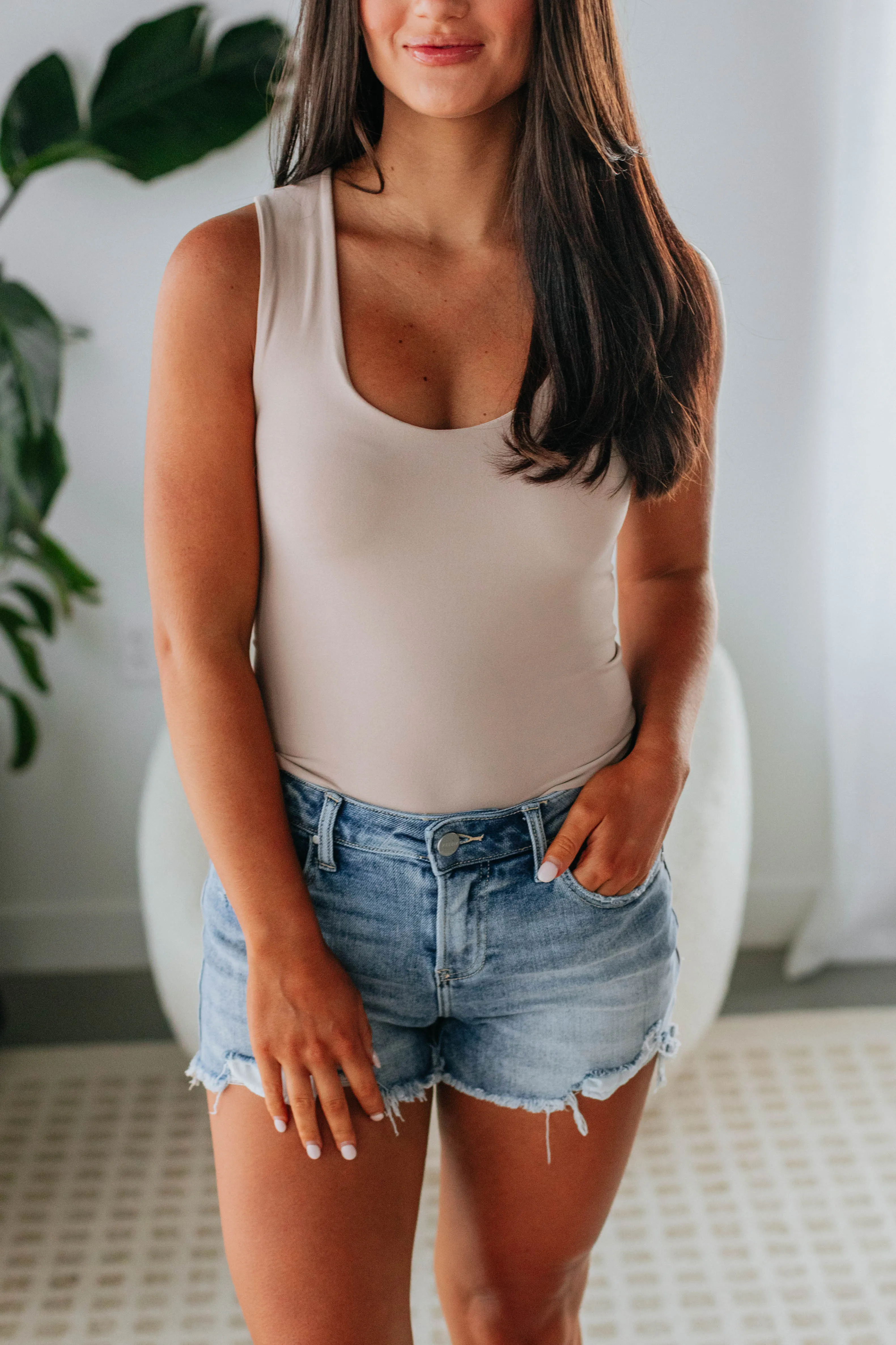 Jetson Seamless Tank - Taupe sold by Wild Oak Boutique product image thumbnail 3