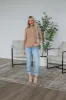 Evelina Mock Neck Top - Camel sold by Wild Oak Boutique