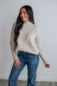 Trina Mock Neck Sweater sold by Wild Oak Boutique