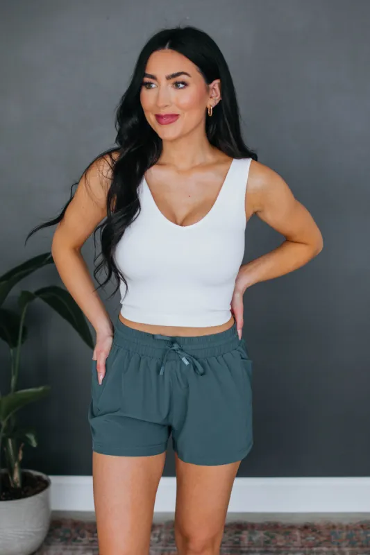 Gracie Athleisure Shorts - Peacock sold by Wild Oak Boutique