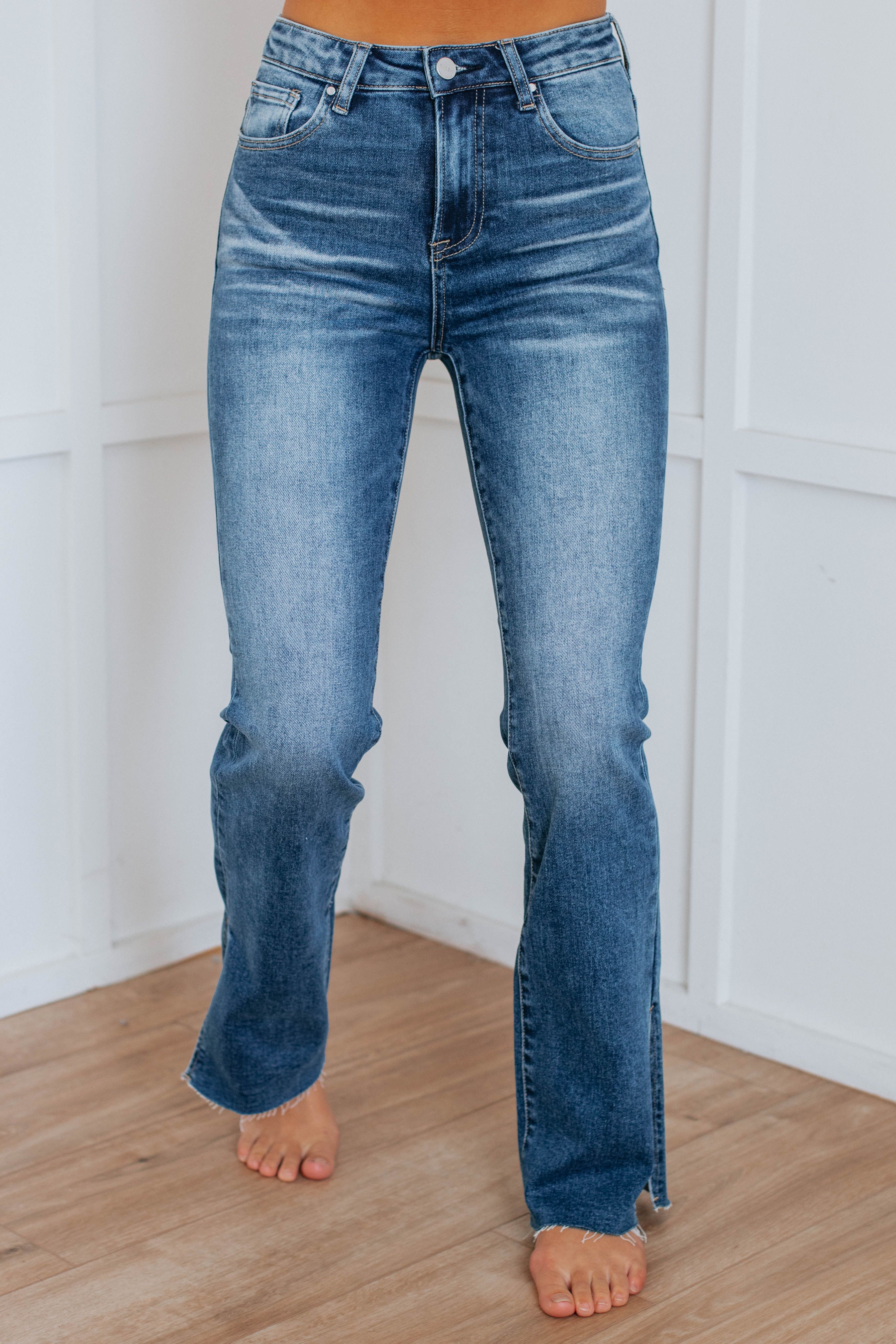 Amber Risen Jeans - Dark Wash sold by Wild Oak Boutique product image thumbnail 3