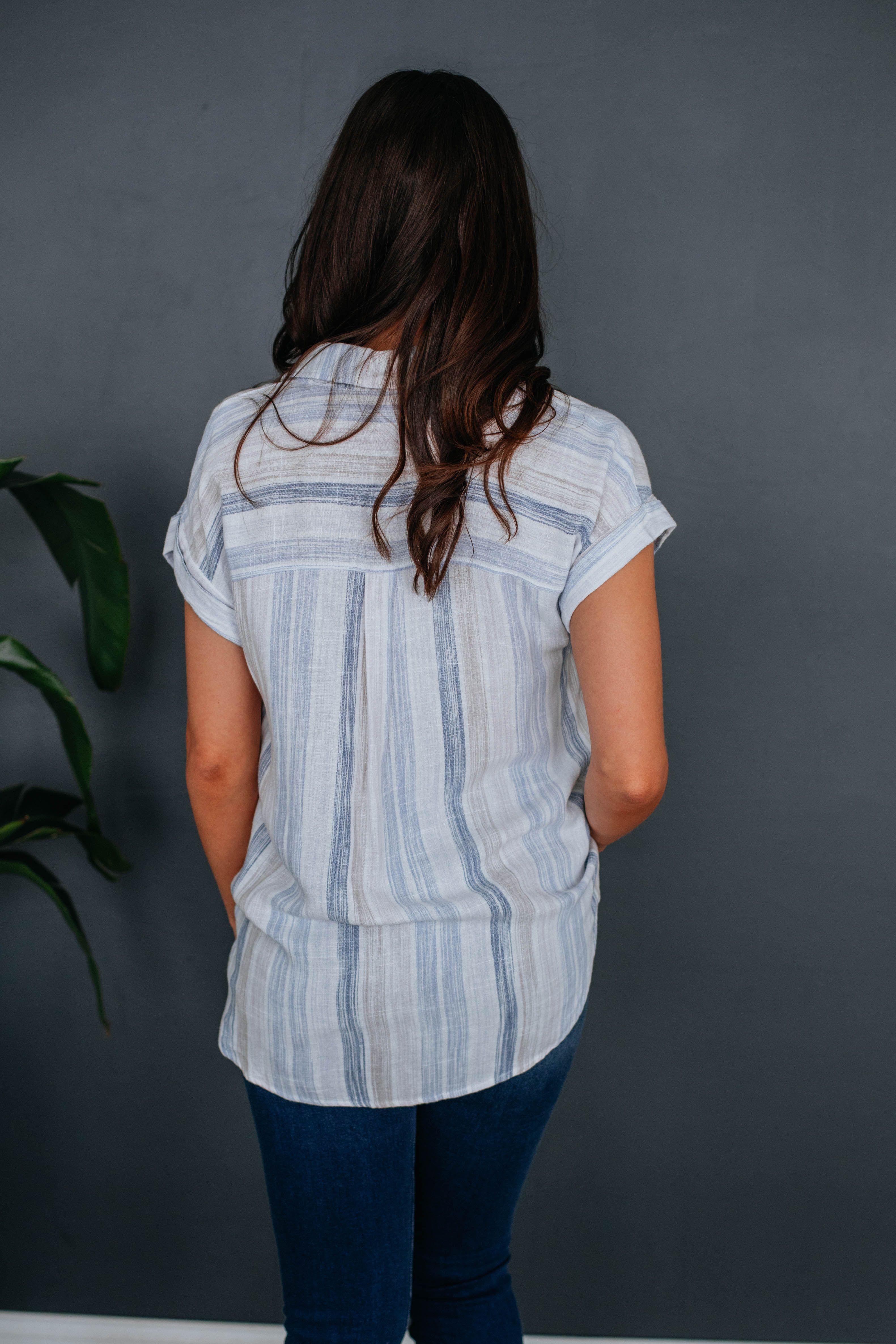 Bethany Striped Button Down sold by Wild Oak Boutique product image thumbnail 4