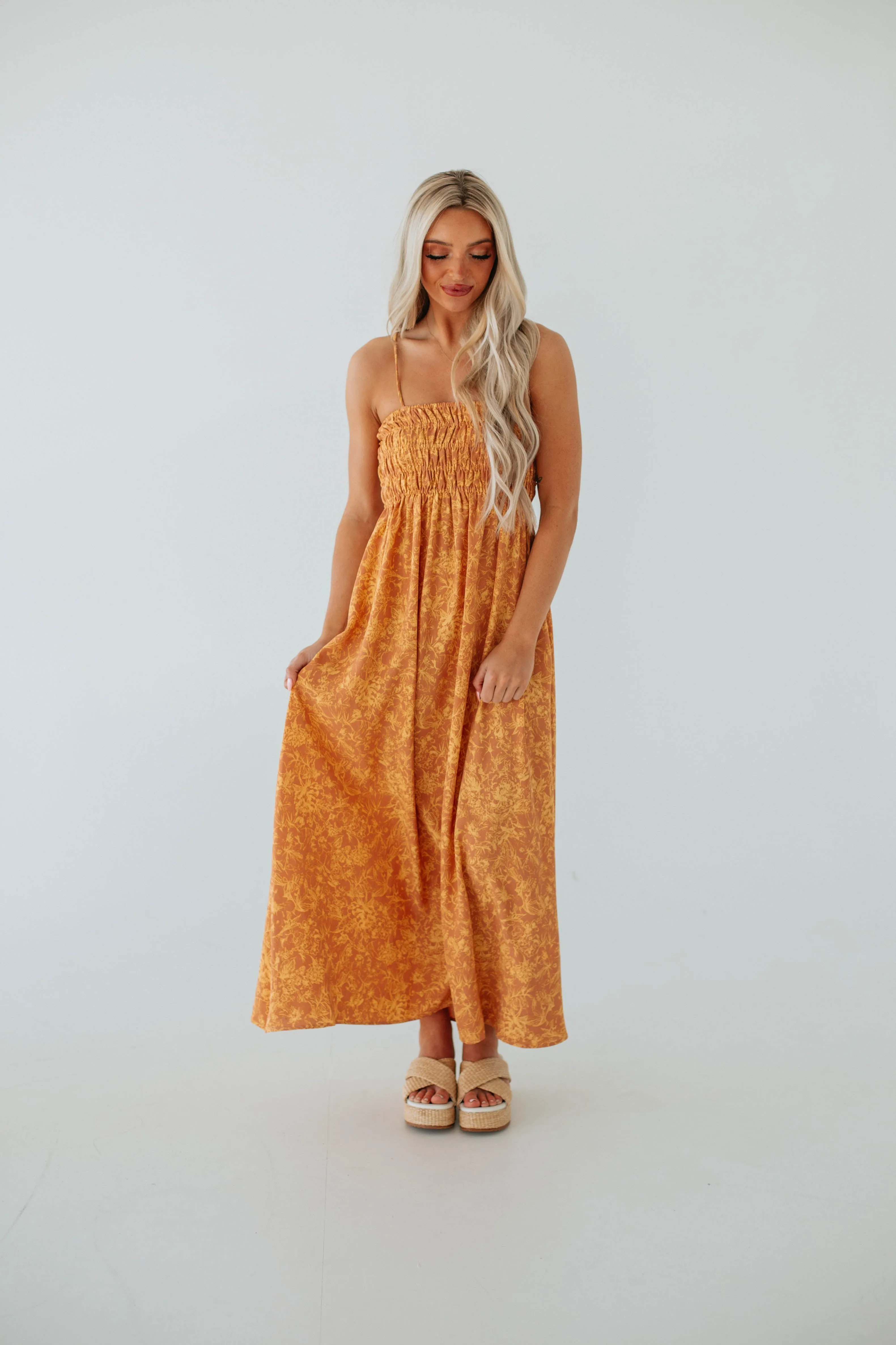 Hallea Floral Maxi Dress sold by Wild Oak Boutique product image thumbnail 4