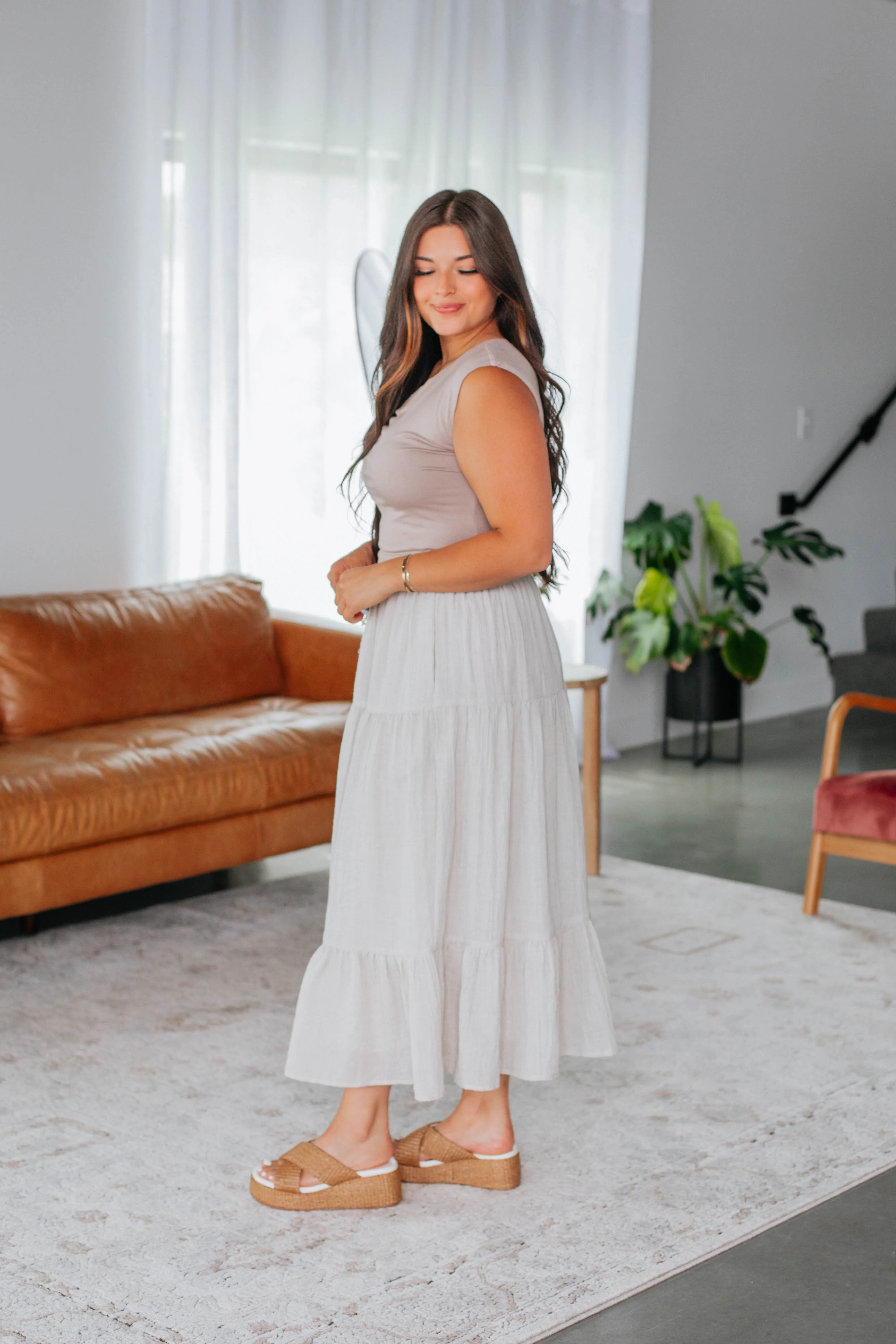 Annmarie Midi Skirt sold by Wild Oak Boutique product image thumbnail 4