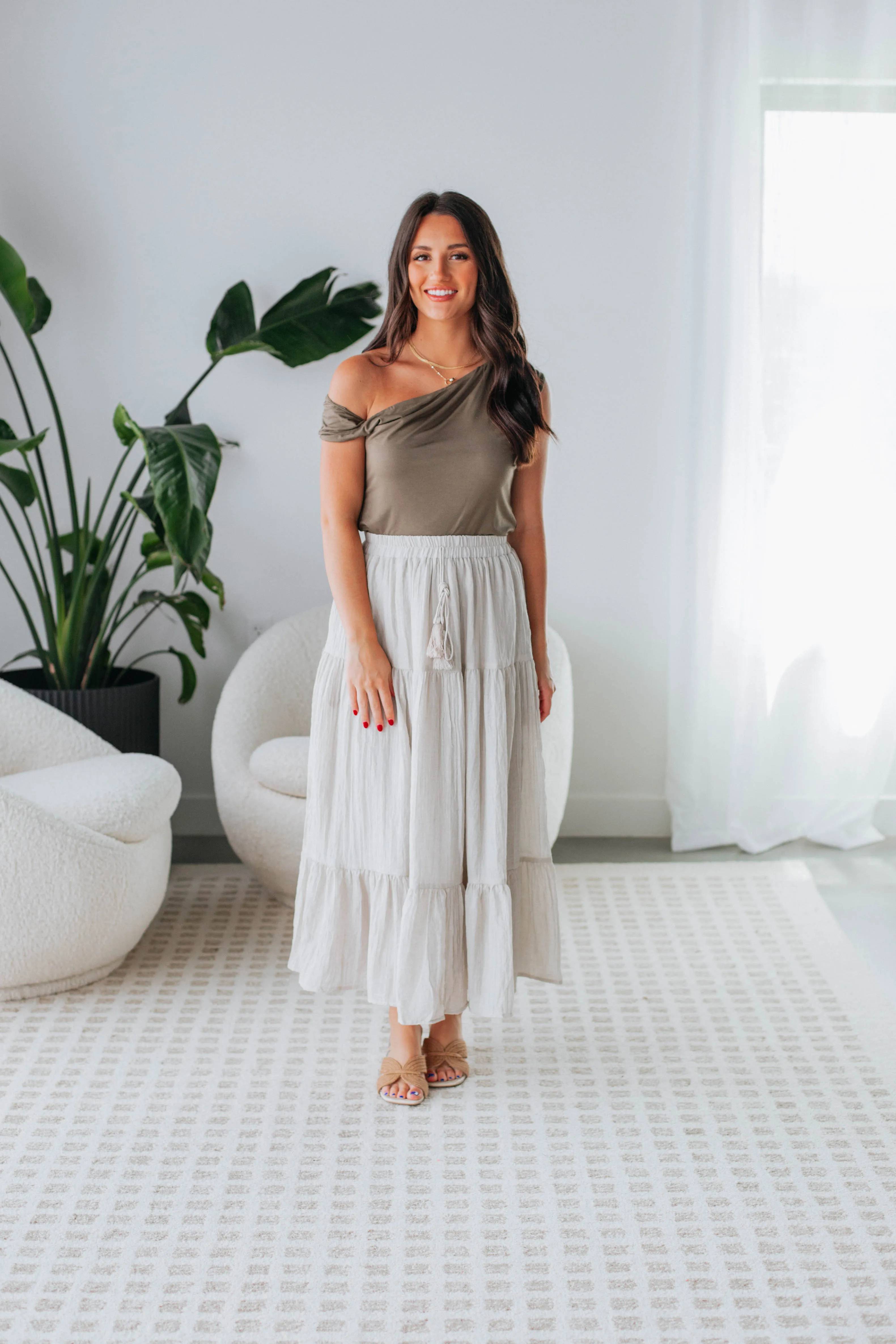 Annmarie Midi Skirt sold by Wild Oak Boutique