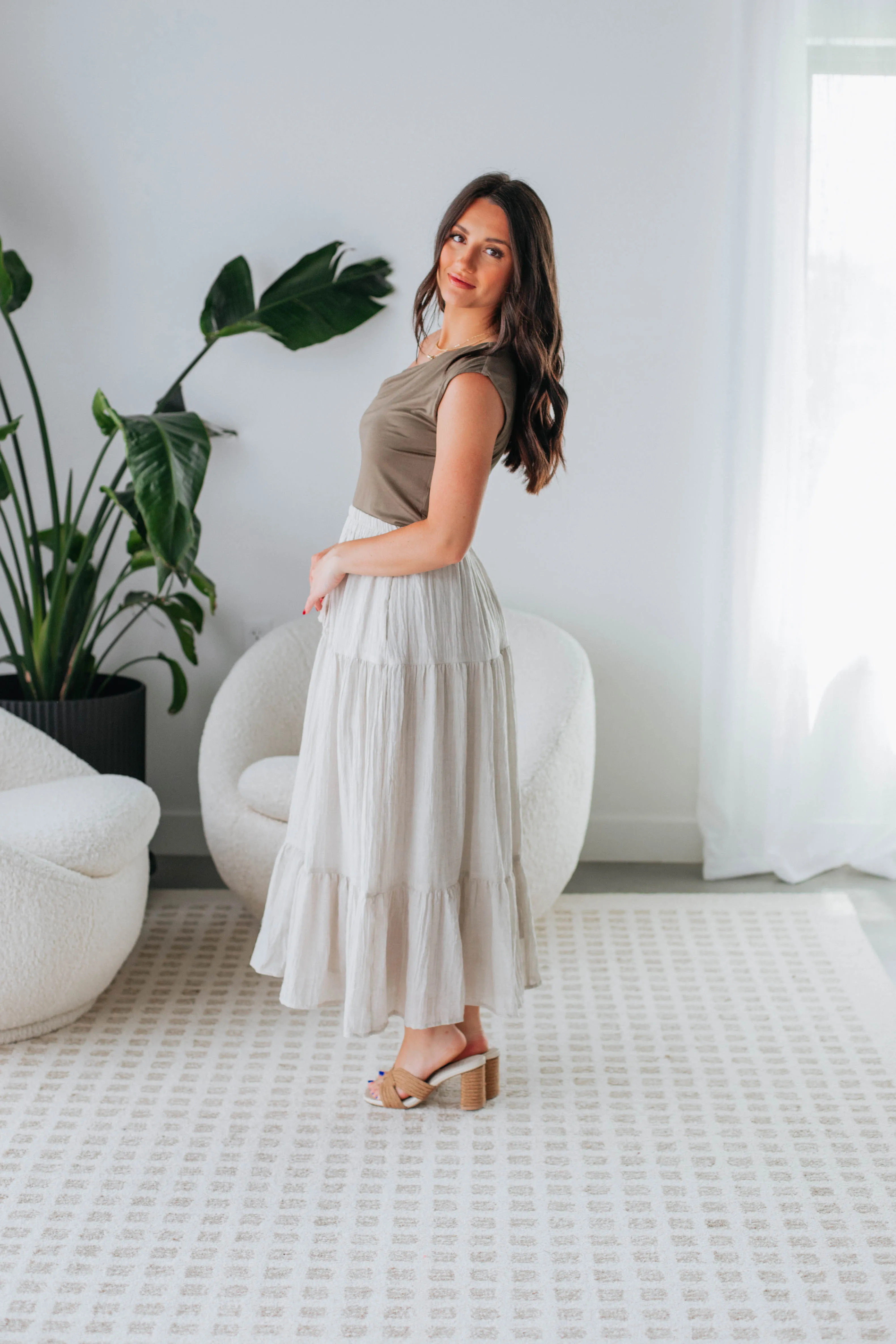 Annmarie Midi Skirt sold by Wild Oak Boutique product image thumbnail 5