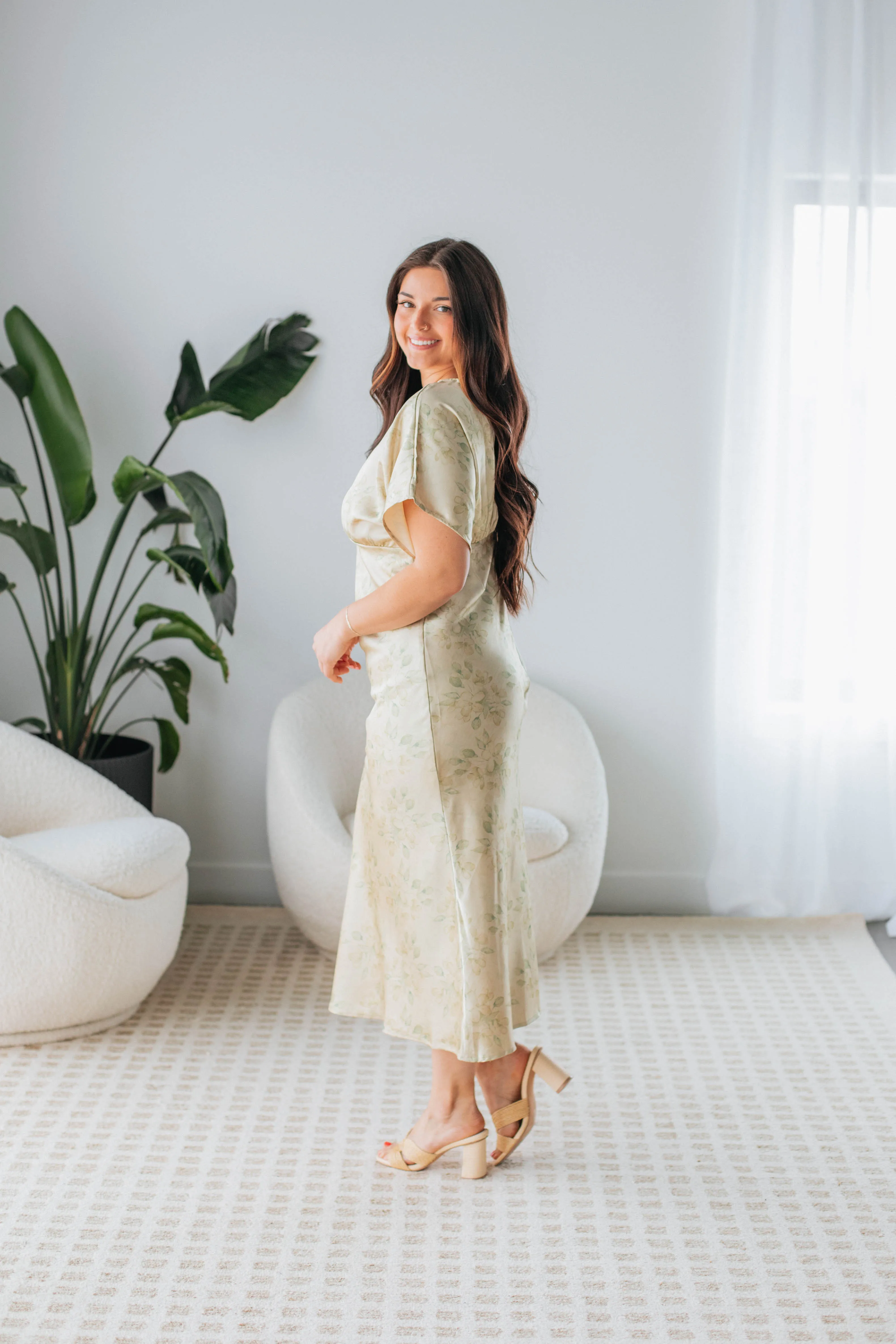 Garden Dreams Midi Dress sold by Wild Oak Boutique product image thumbnail 5