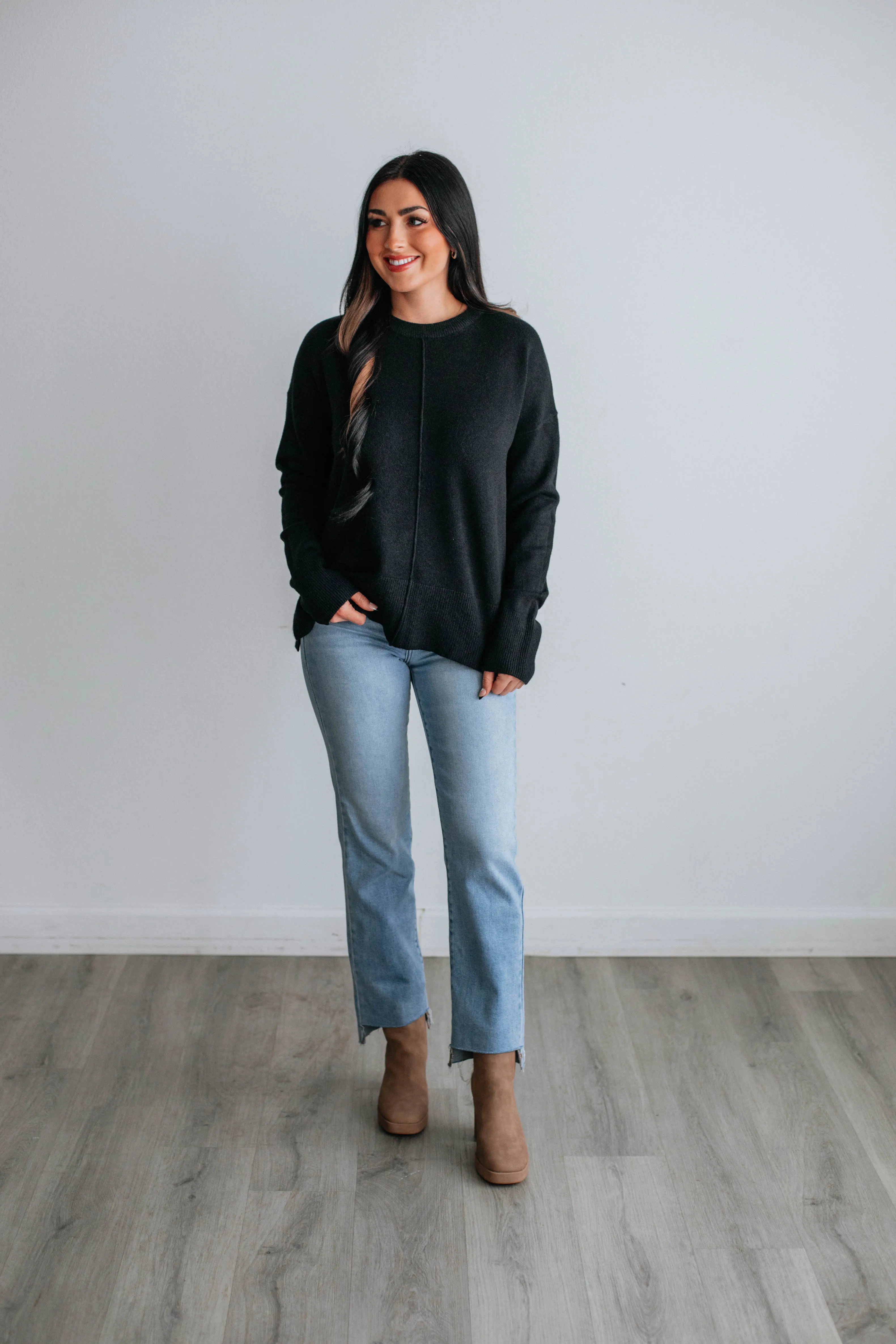 Alessa Sweater - Black sold by Wild Oak Boutique product image thumbnail 2