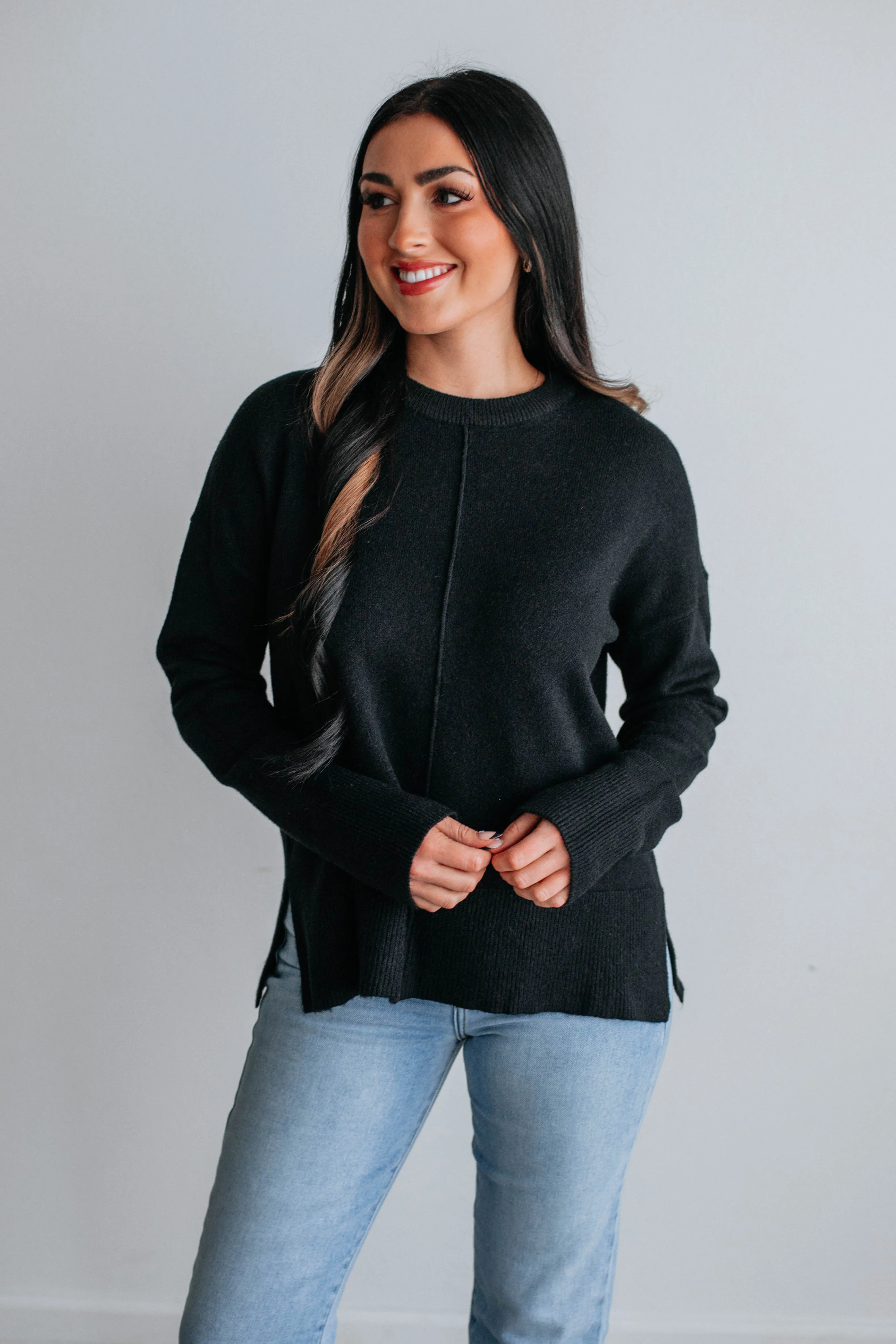 Alessa Sweater - Black sold by Wild Oak Boutique