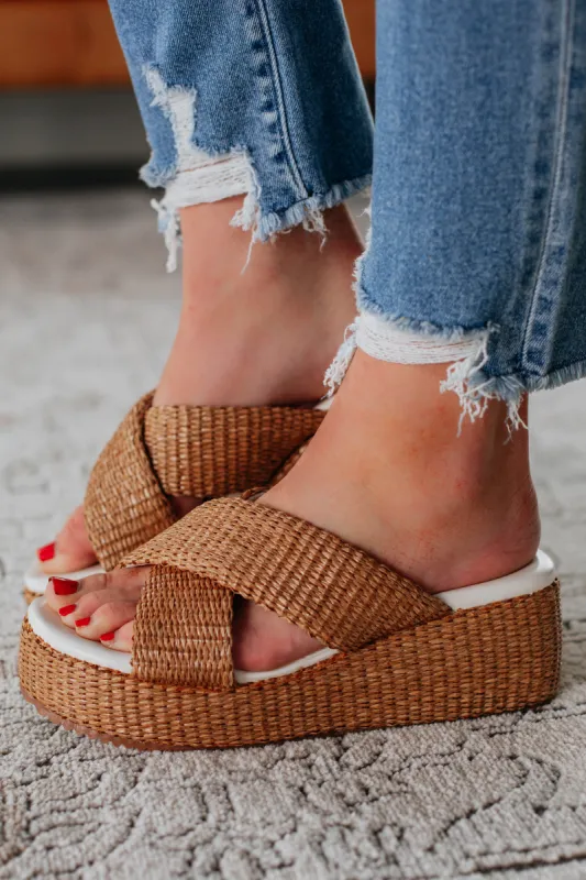 Playing Along Platform Sandals - Camel sold by Wild Oak Boutique