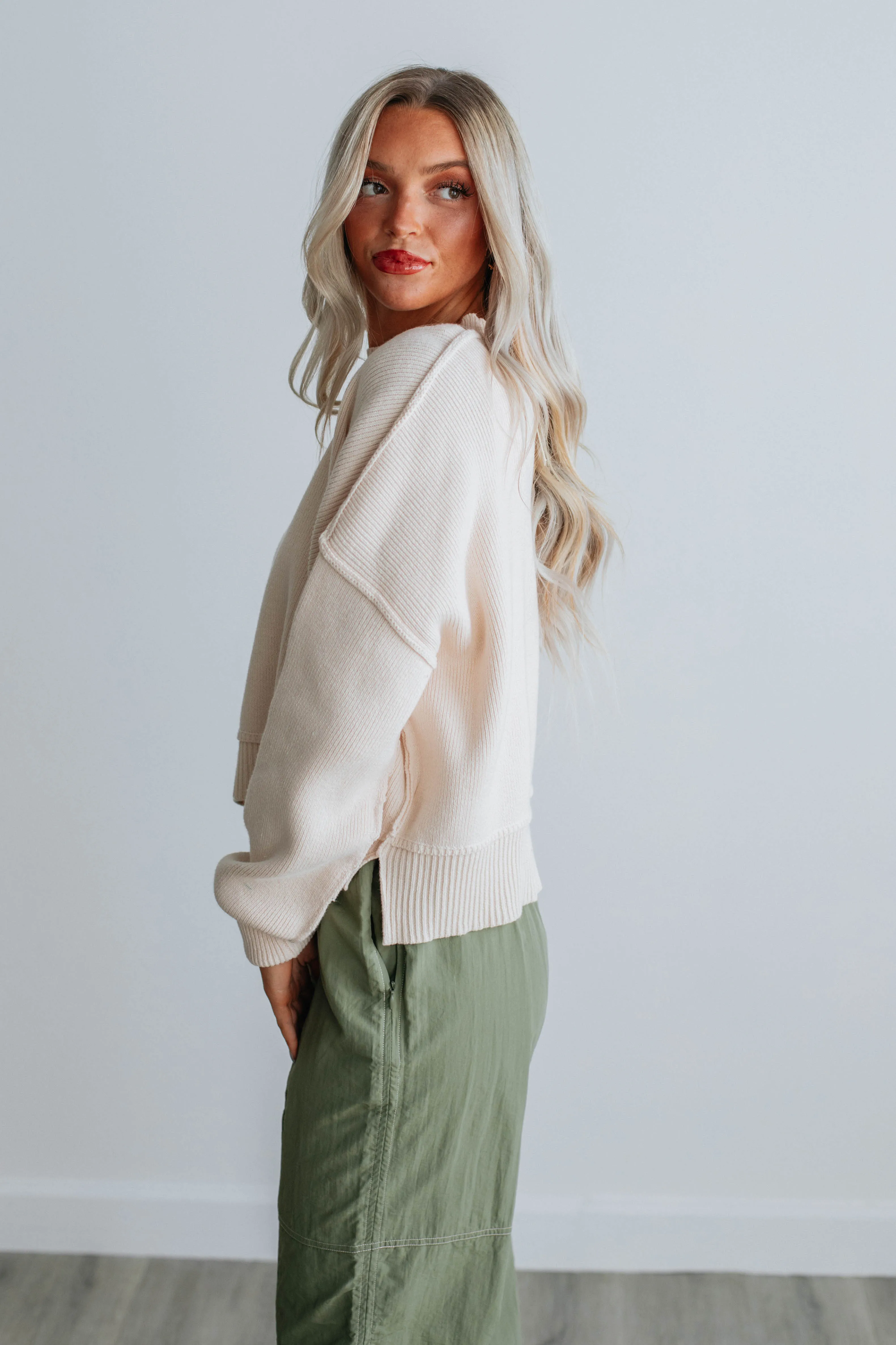 Embrie Sweater - Natural sold by Wild Oak Boutique product image thumbnail 4