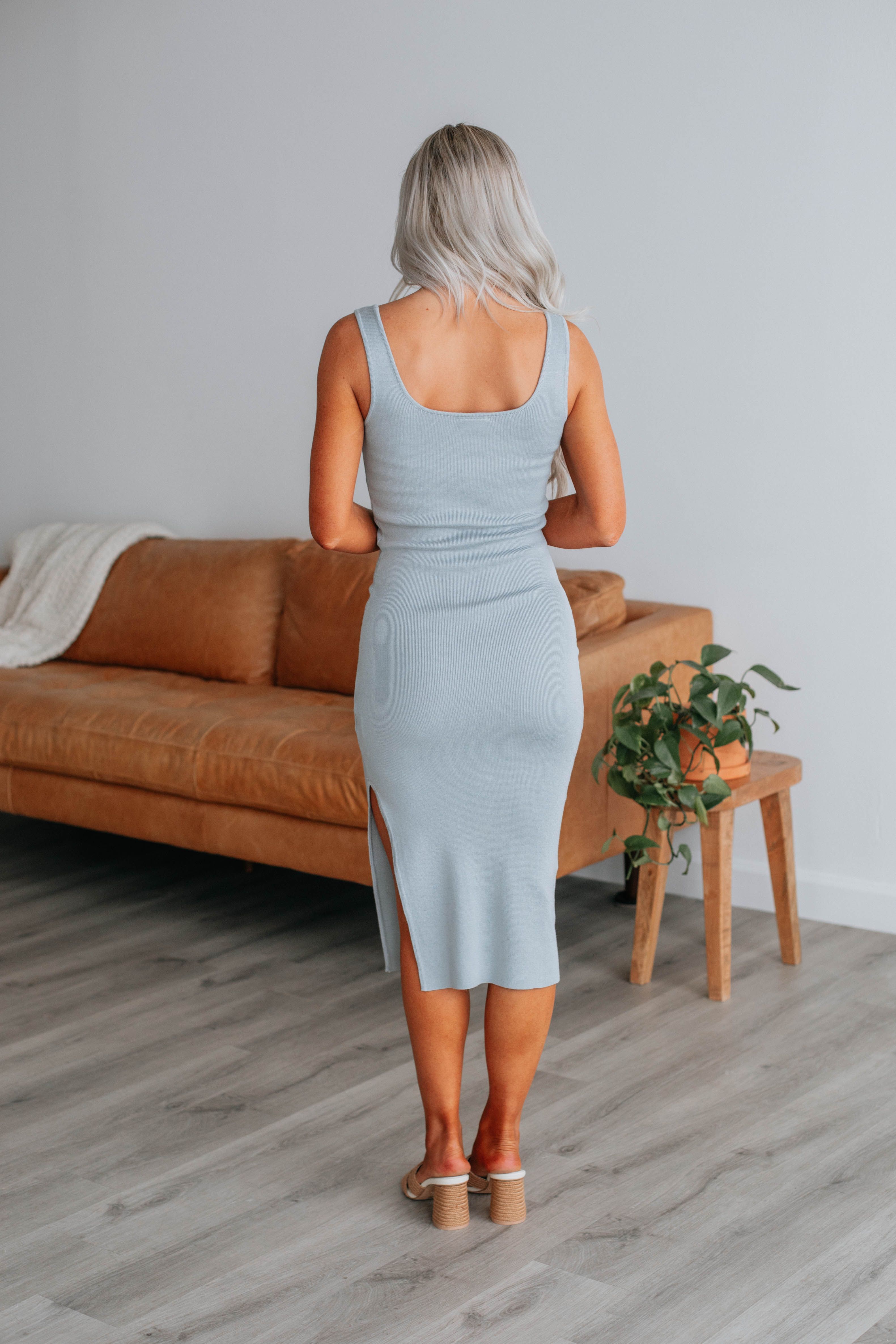 Erikson Midi Dress - Mist sold by Wild Oak Boutique product image thumbnail 3