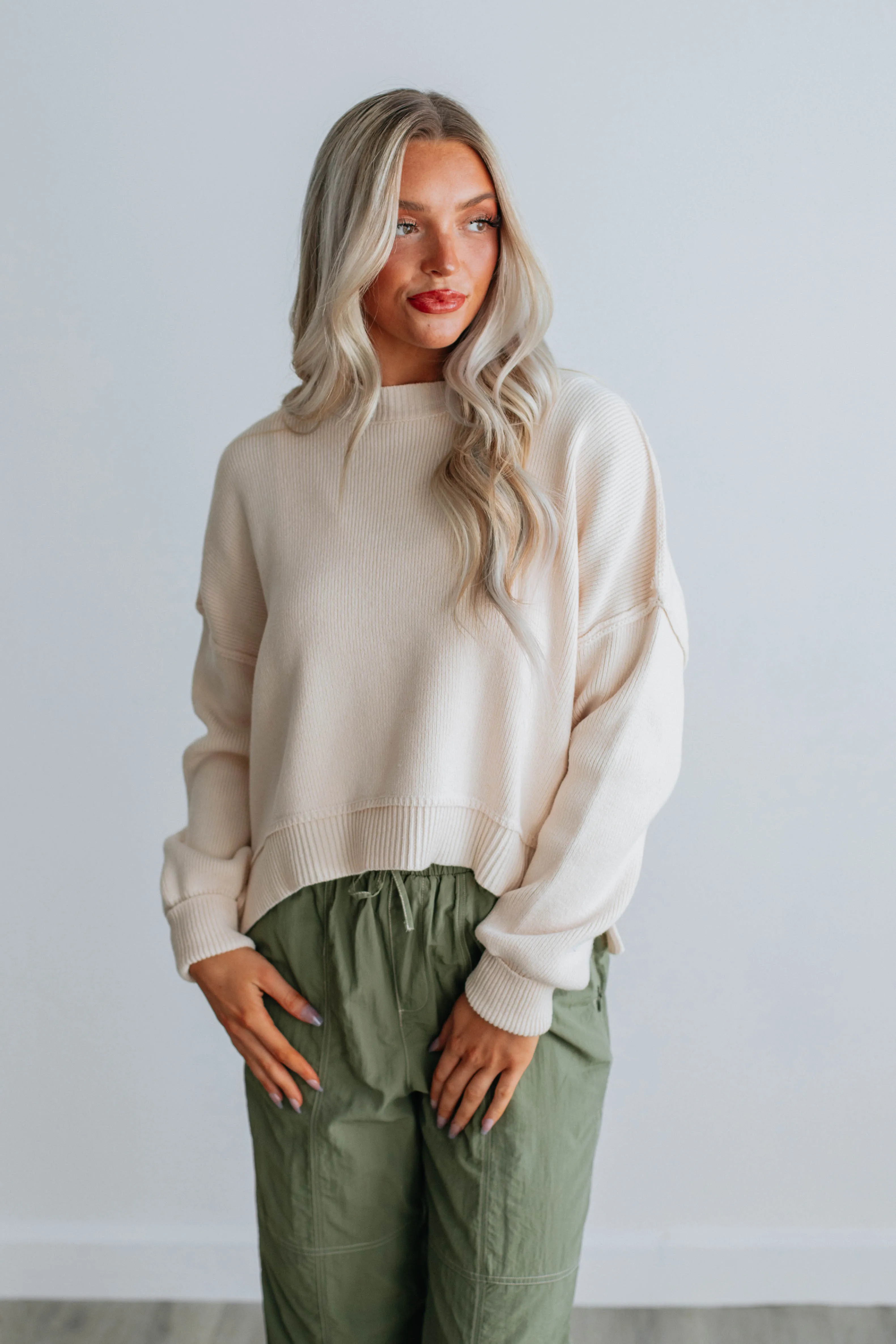 Embrie Sweater - Natural sold by Wild Oak Boutique product image thumbnail 5