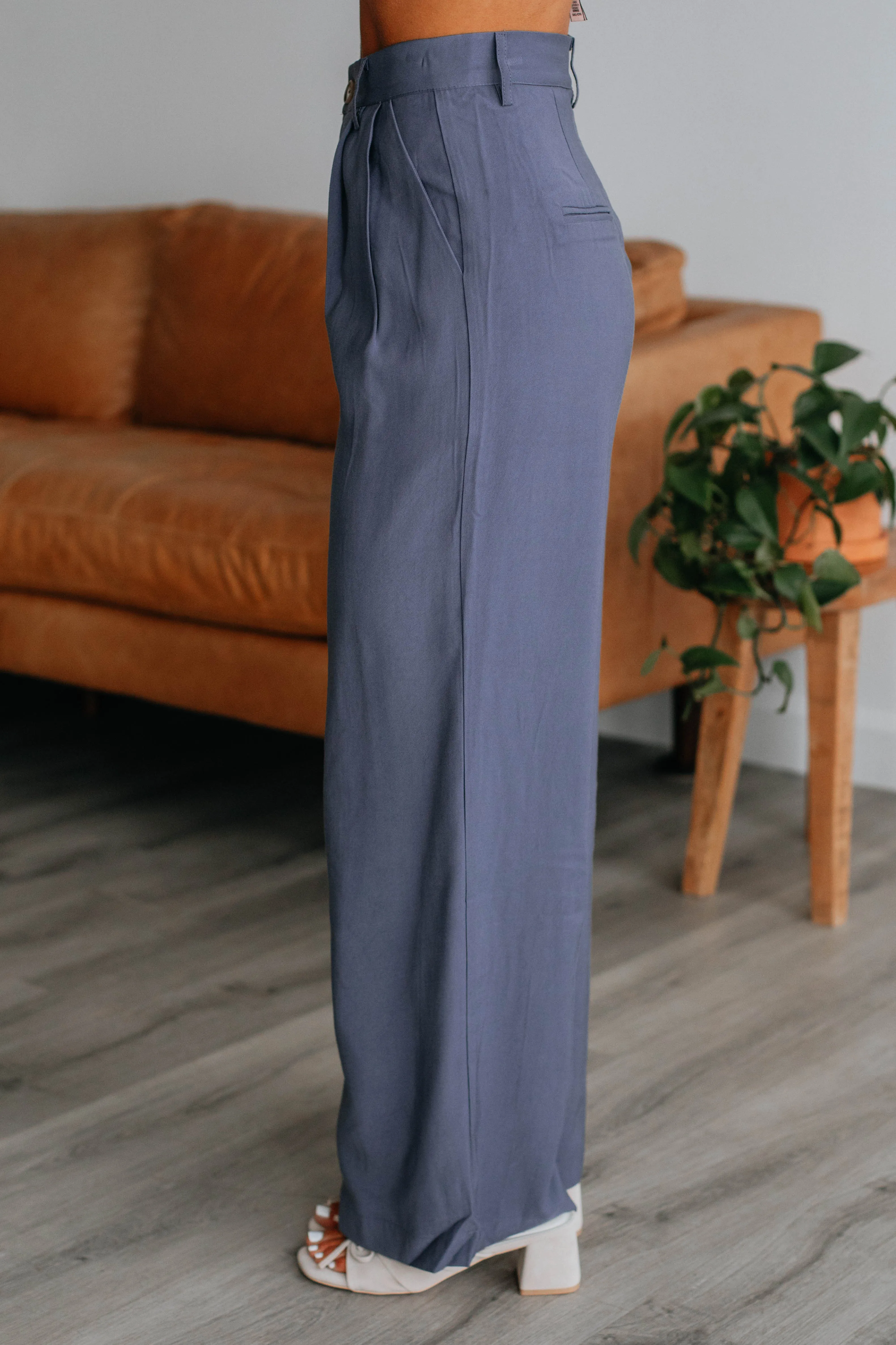 Lorentz Trousers - Steel Blue sold by Wild Oak Boutique product image thumbnail 4