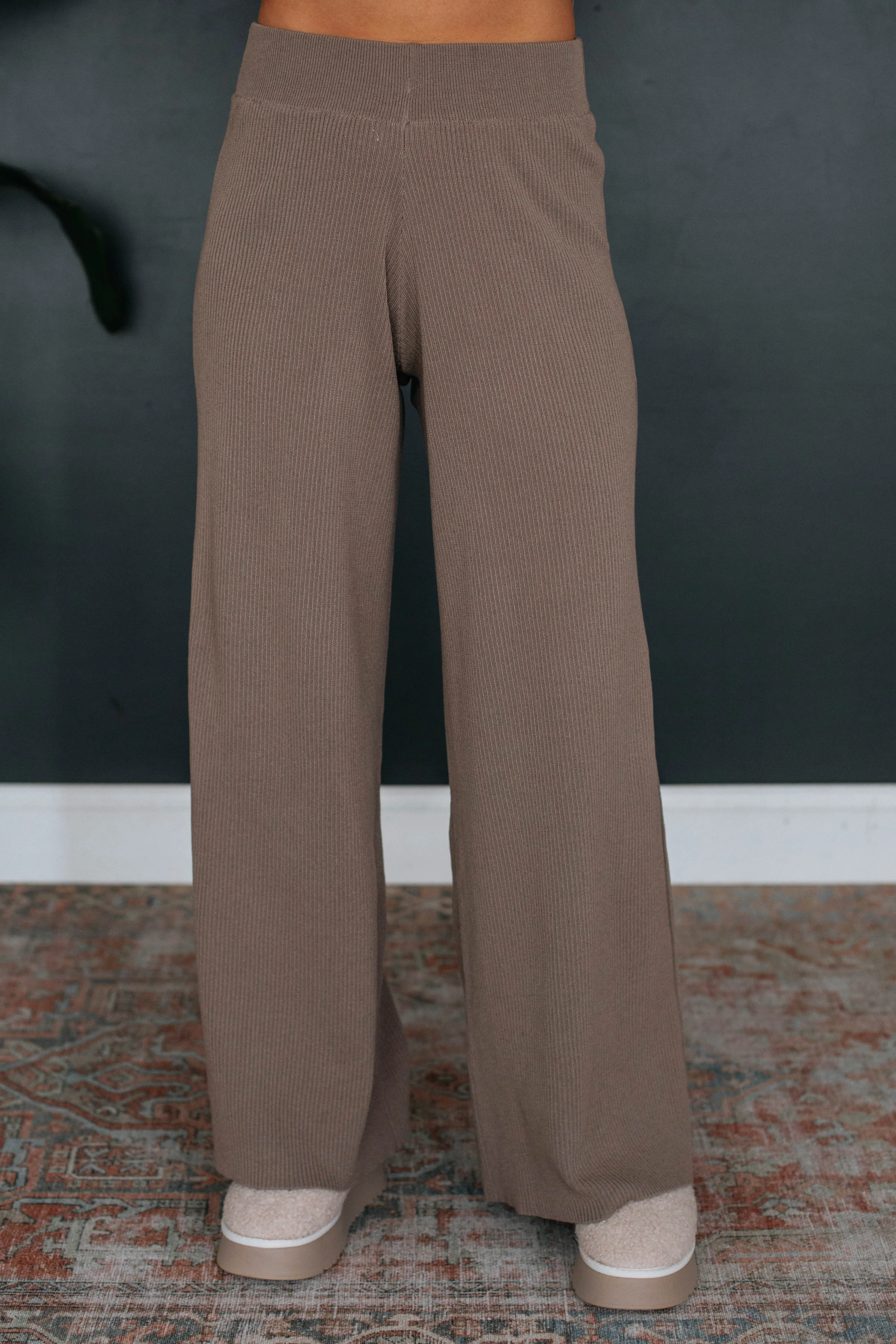 Moniz Ribbed Pants - Mocha sold by Wild Oak Boutique product image thumbnail 3