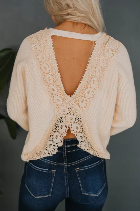 Waverly Sweater - Buttercream sold by Wild Oak Boutique