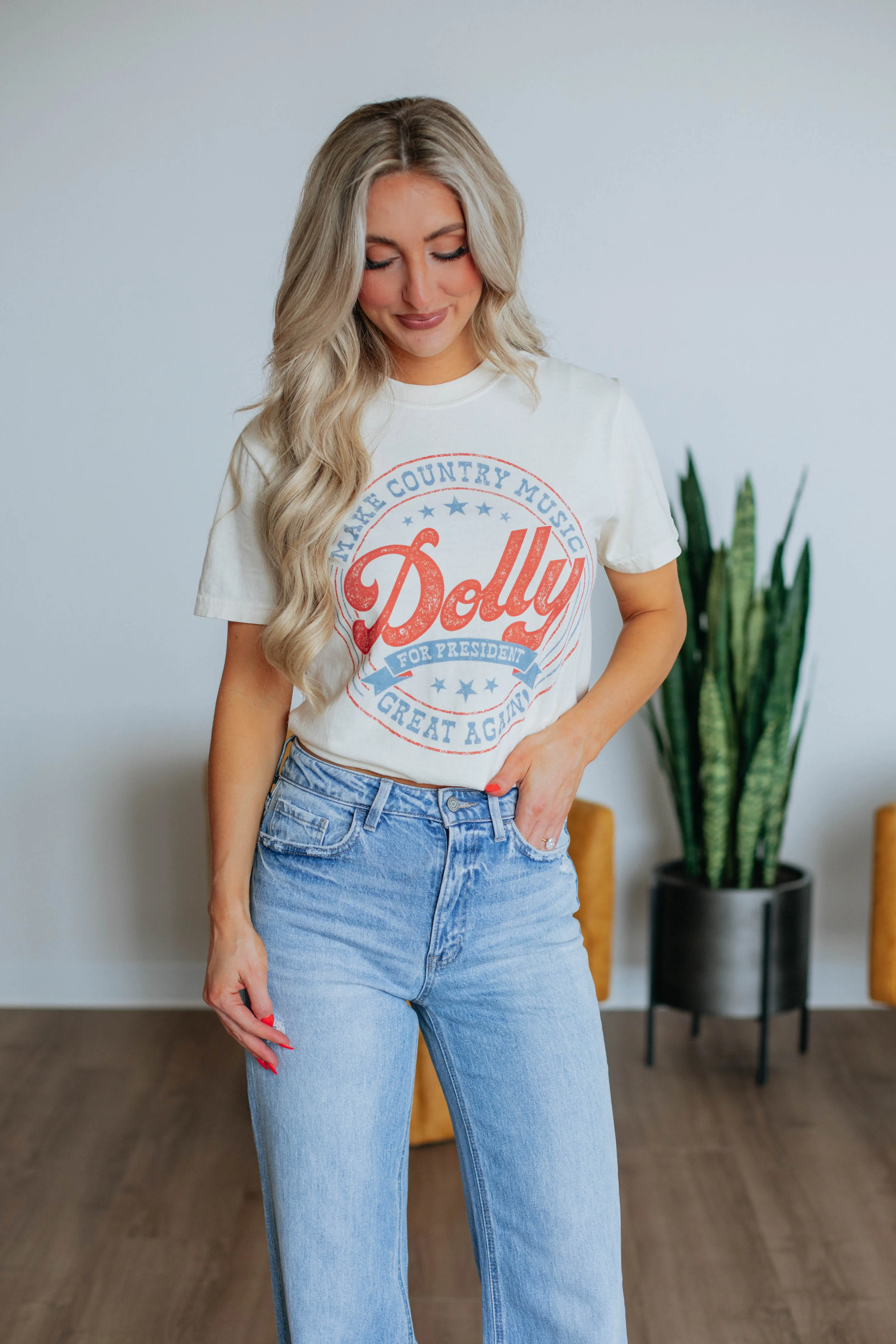 Dolly For President Graphic Tee sold by Wild Oak Boutique