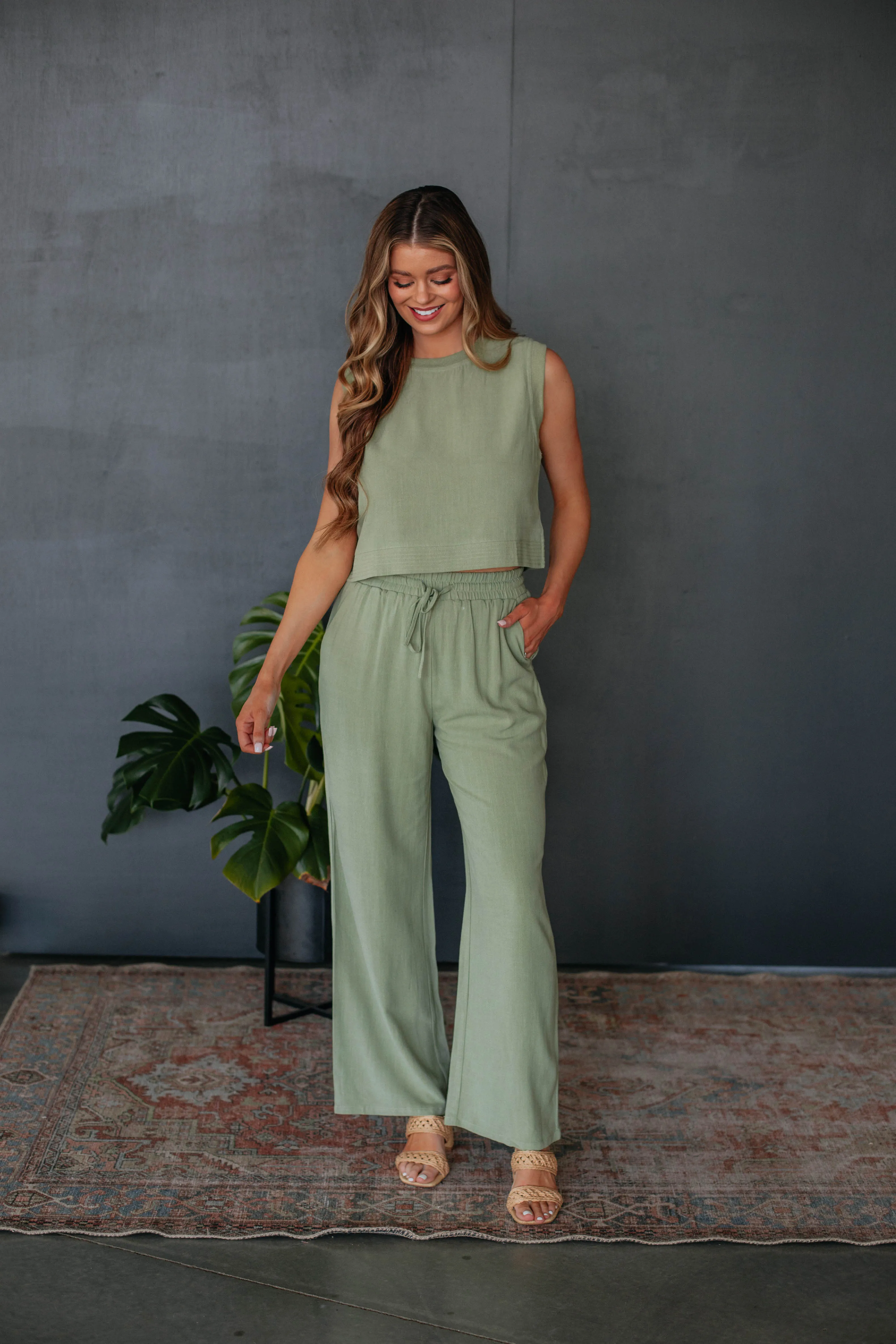 Hampton Two-Piece Set - Fern sold by Wild Oak Boutique