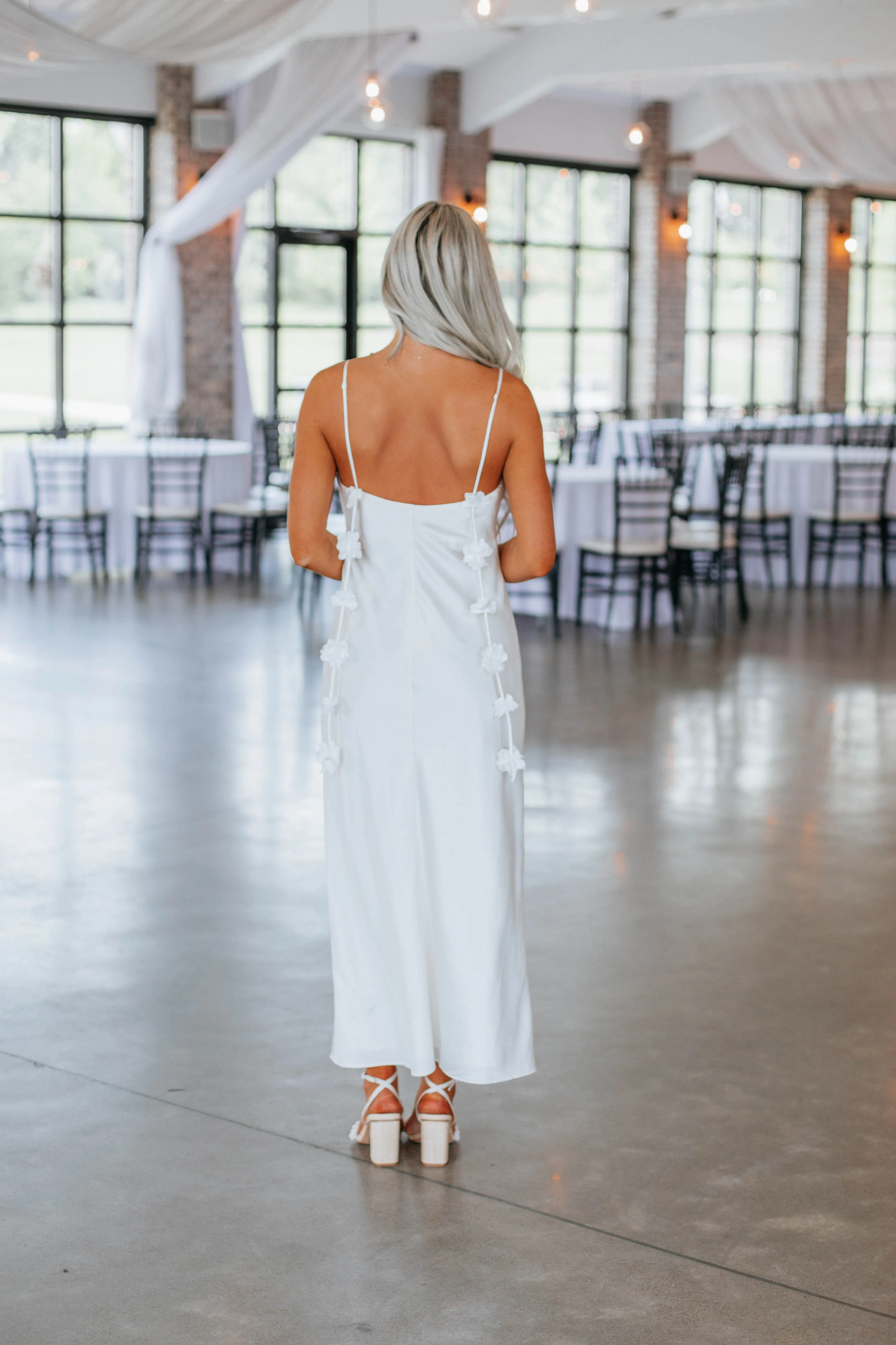 Ivy Satin Midi Dress sold by Wild Oak Boutique product image thumbnail 4