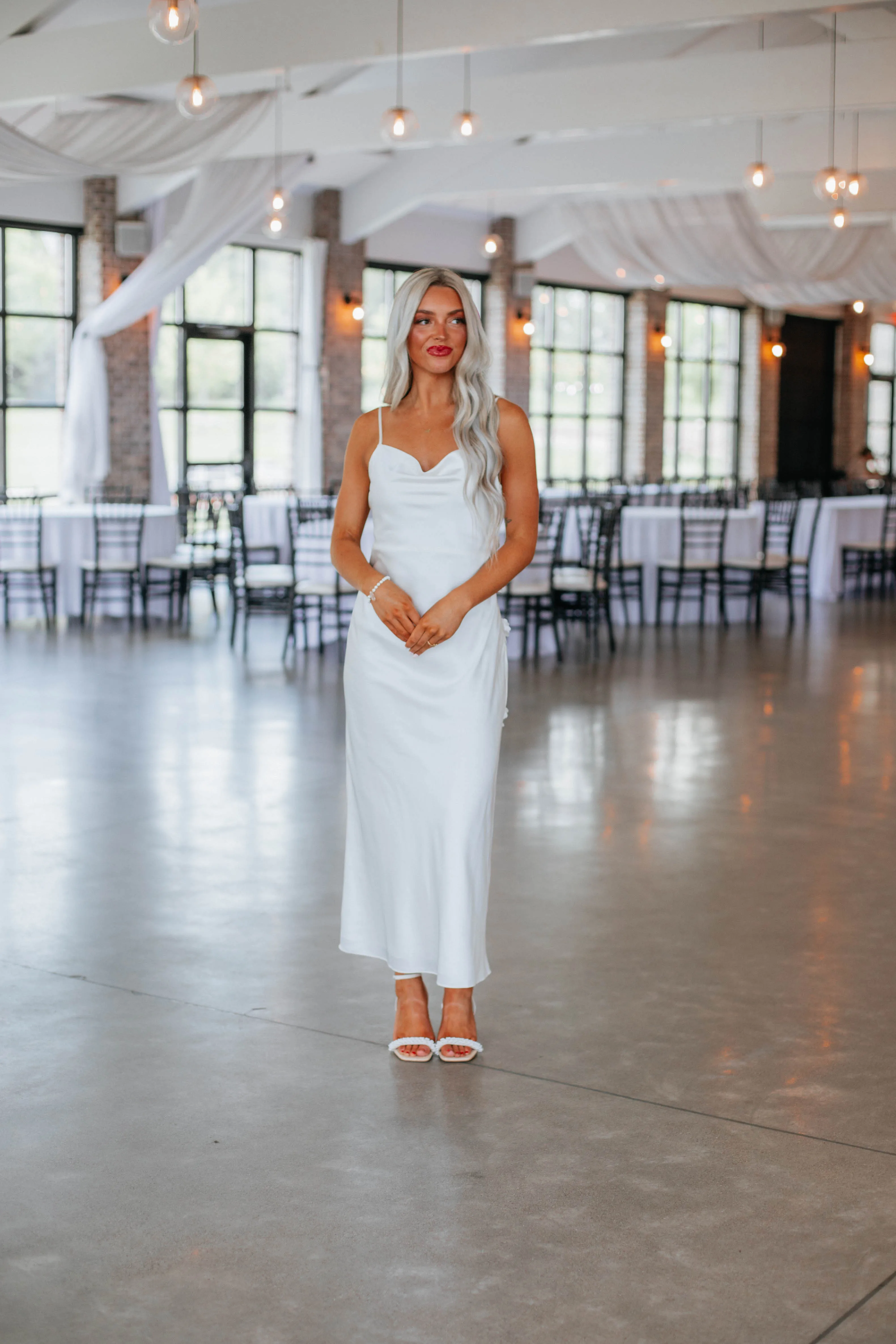 Ivy Satin Midi Dress sold by Wild Oak Boutique product image thumbnail 5