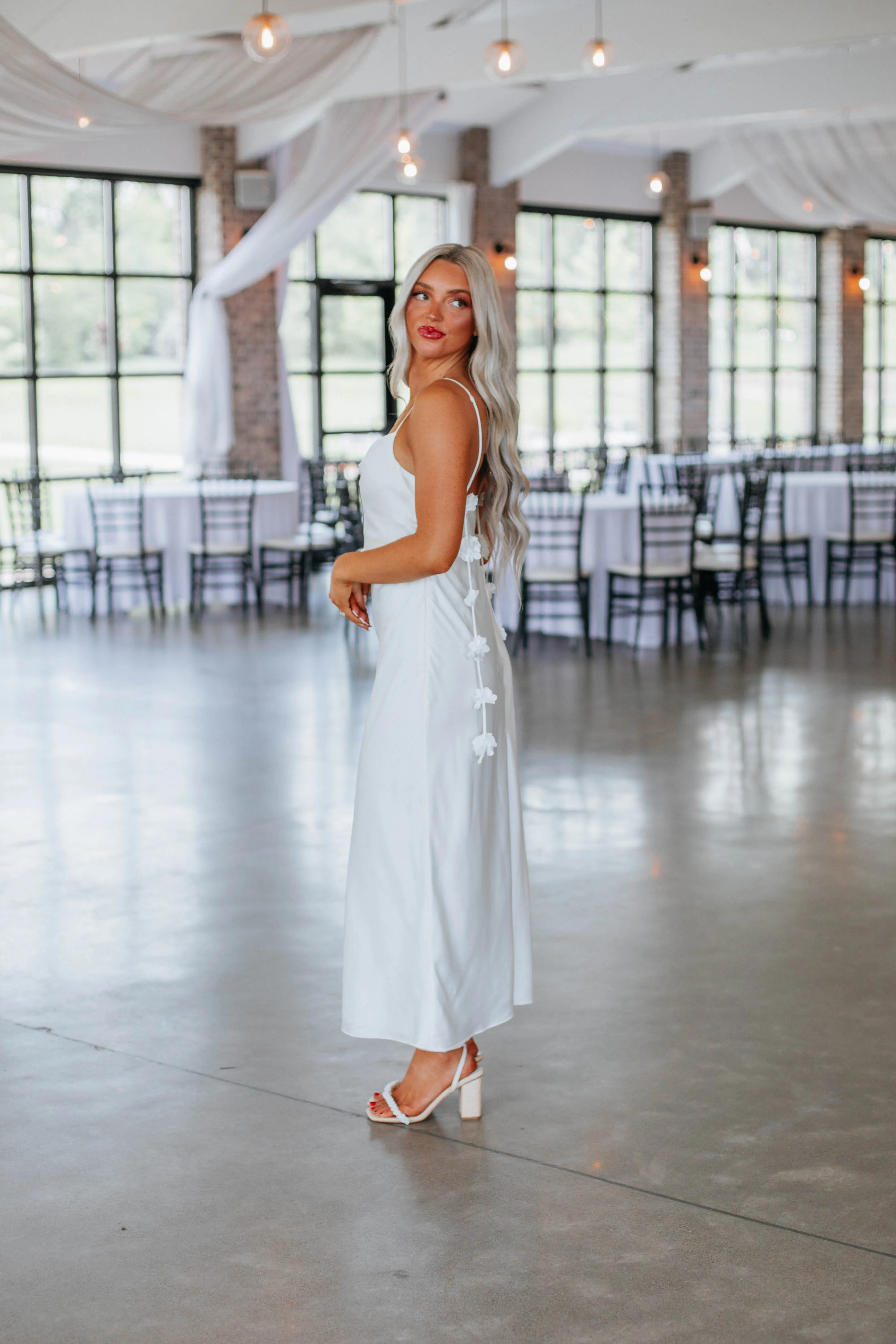 Ivy Satin Midi Dress sold by Wild Oak Boutique product image thumbnail 2