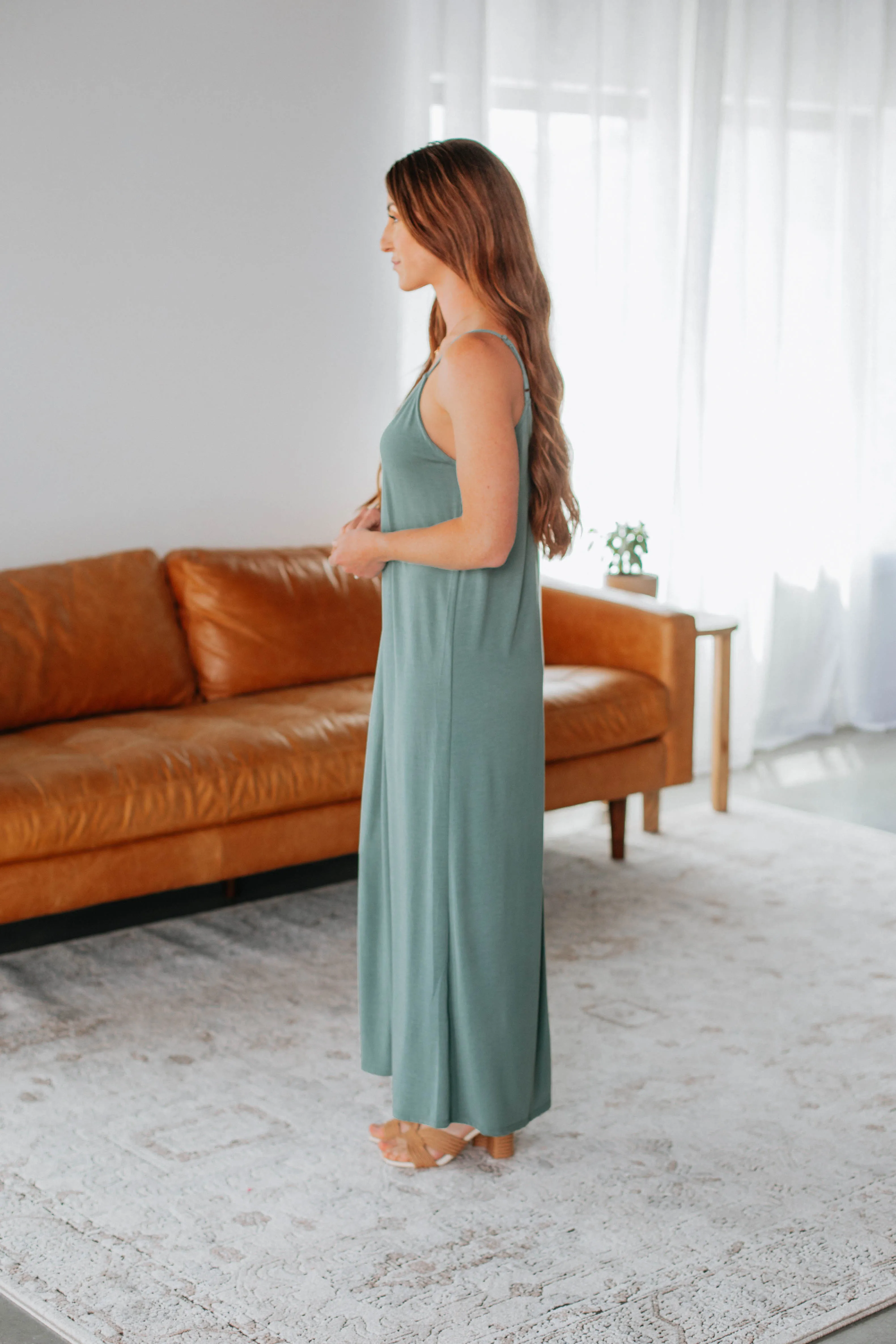 June Maxi Dress - Dusty Sage sold by Wild Oak Boutique product image thumbnail 5