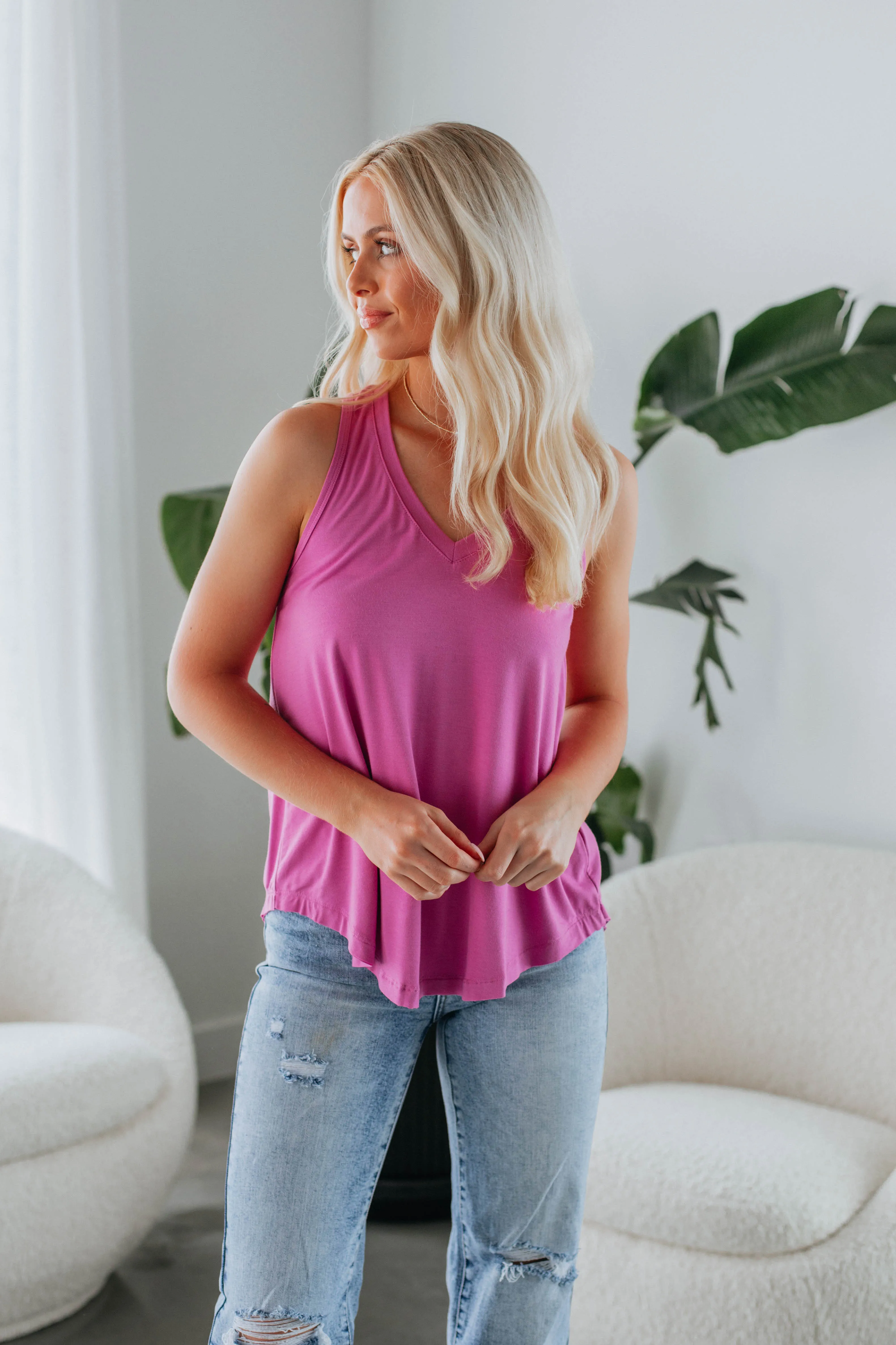 Teyana Tank - Orchid sold by Wild Oak Boutique product image thumbnail 4