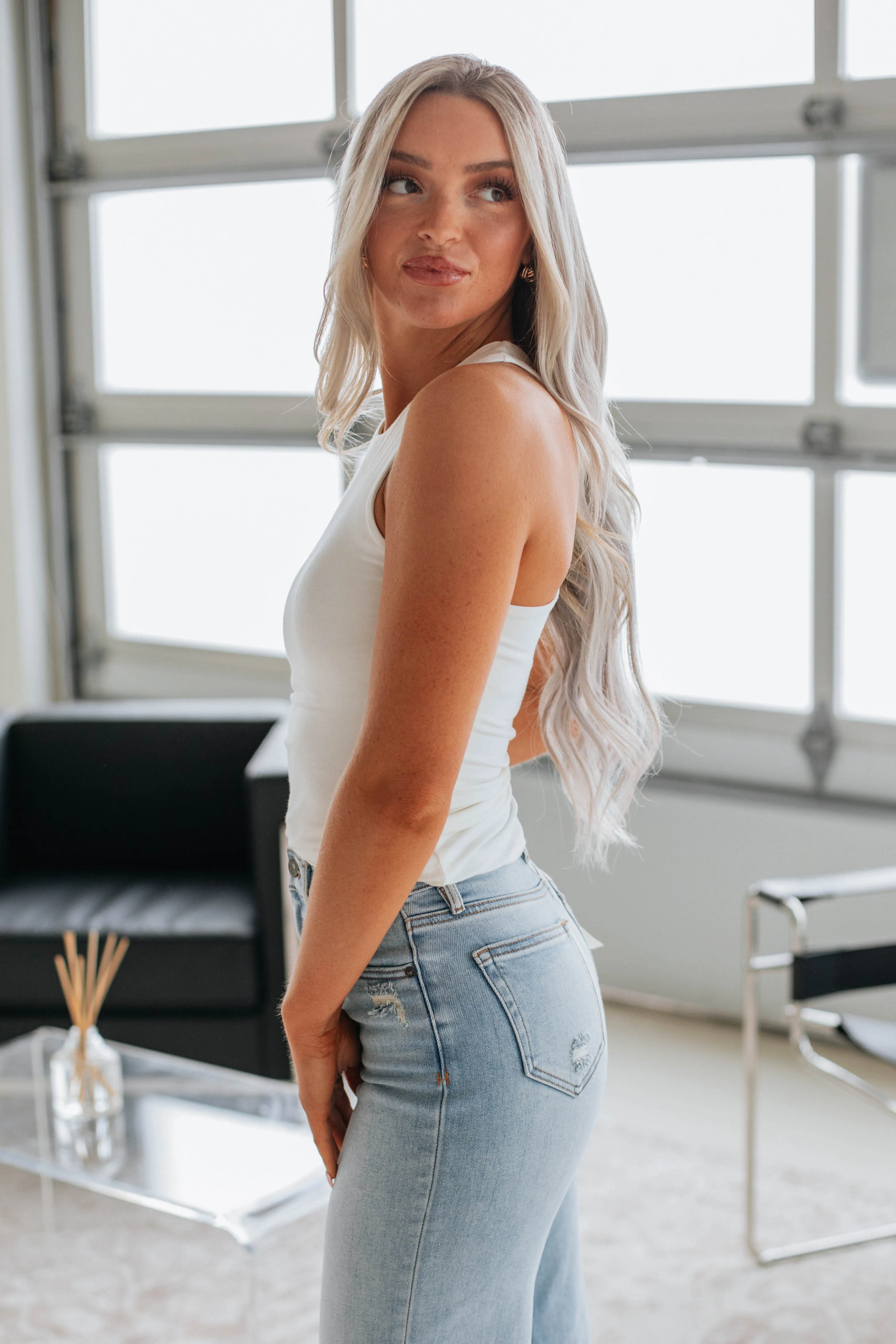 Eleia Basic Tank - Ivory sold by Wild Oak Boutique product image thumbnail 3