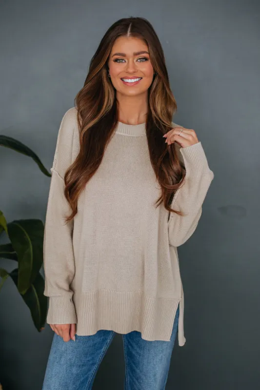 Leland Sweater - Taupe made by Wishlist