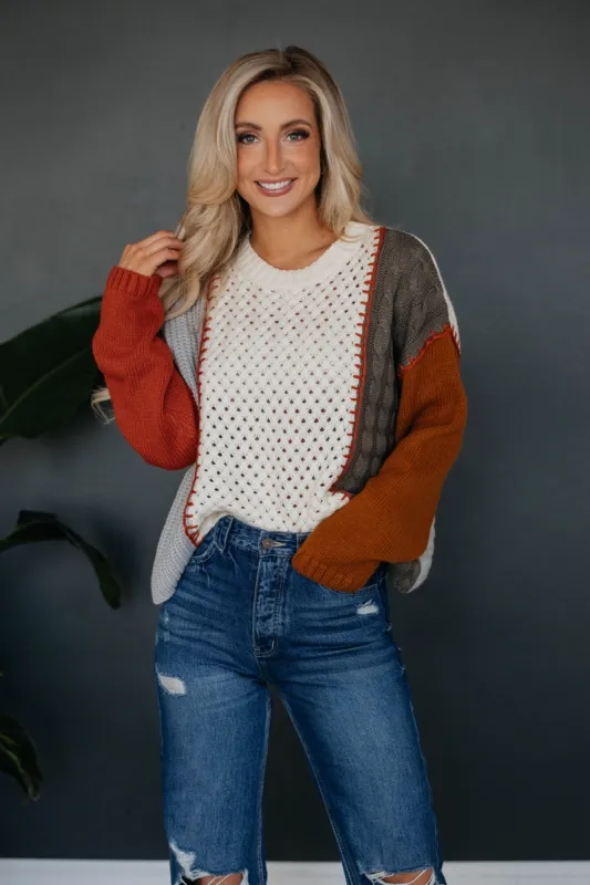 Murphy Colorblock Sweater sold by Wild Oak Boutique