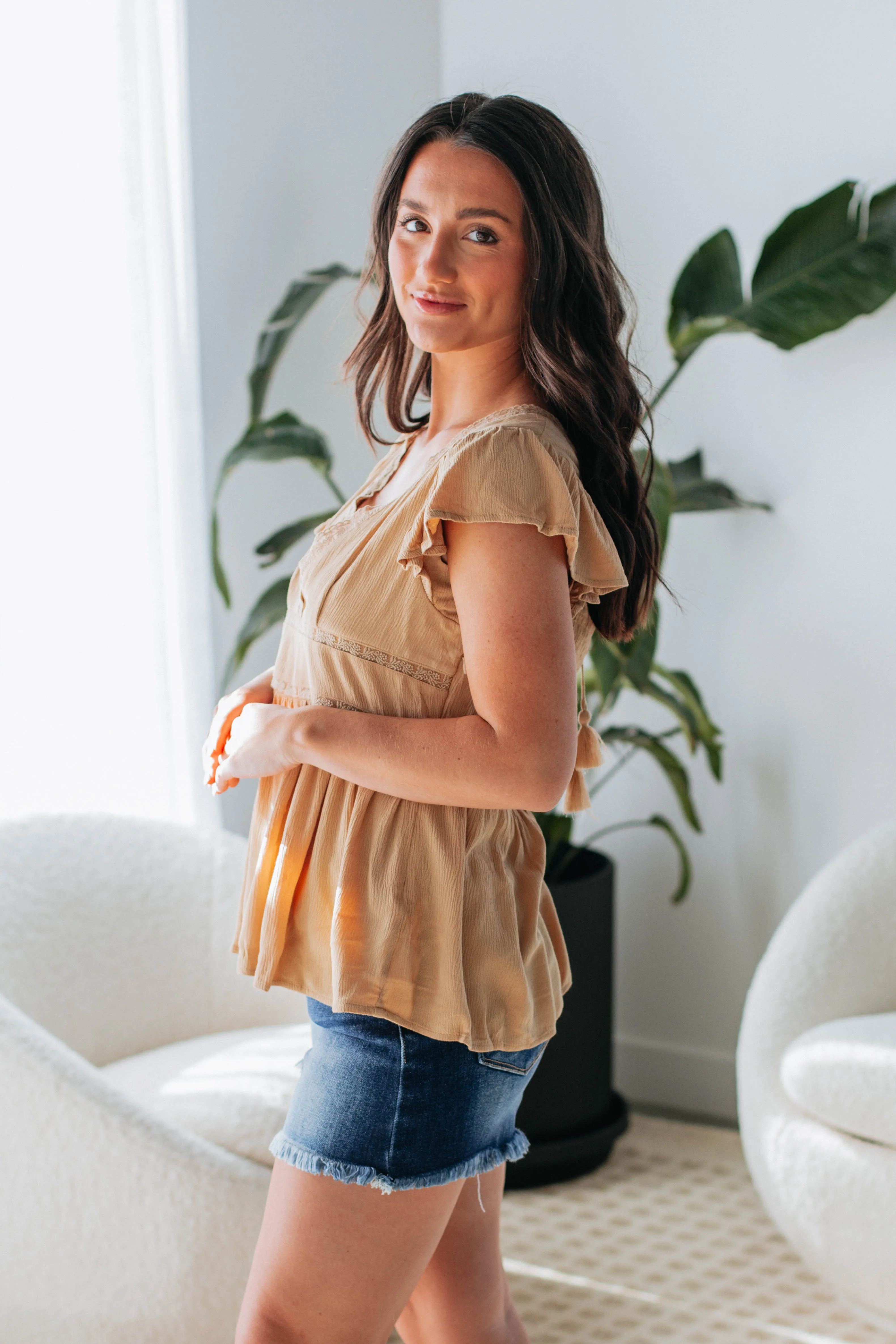 Michaela Top - Dijon sold by Wild Oak Boutique product image thumbnail 4